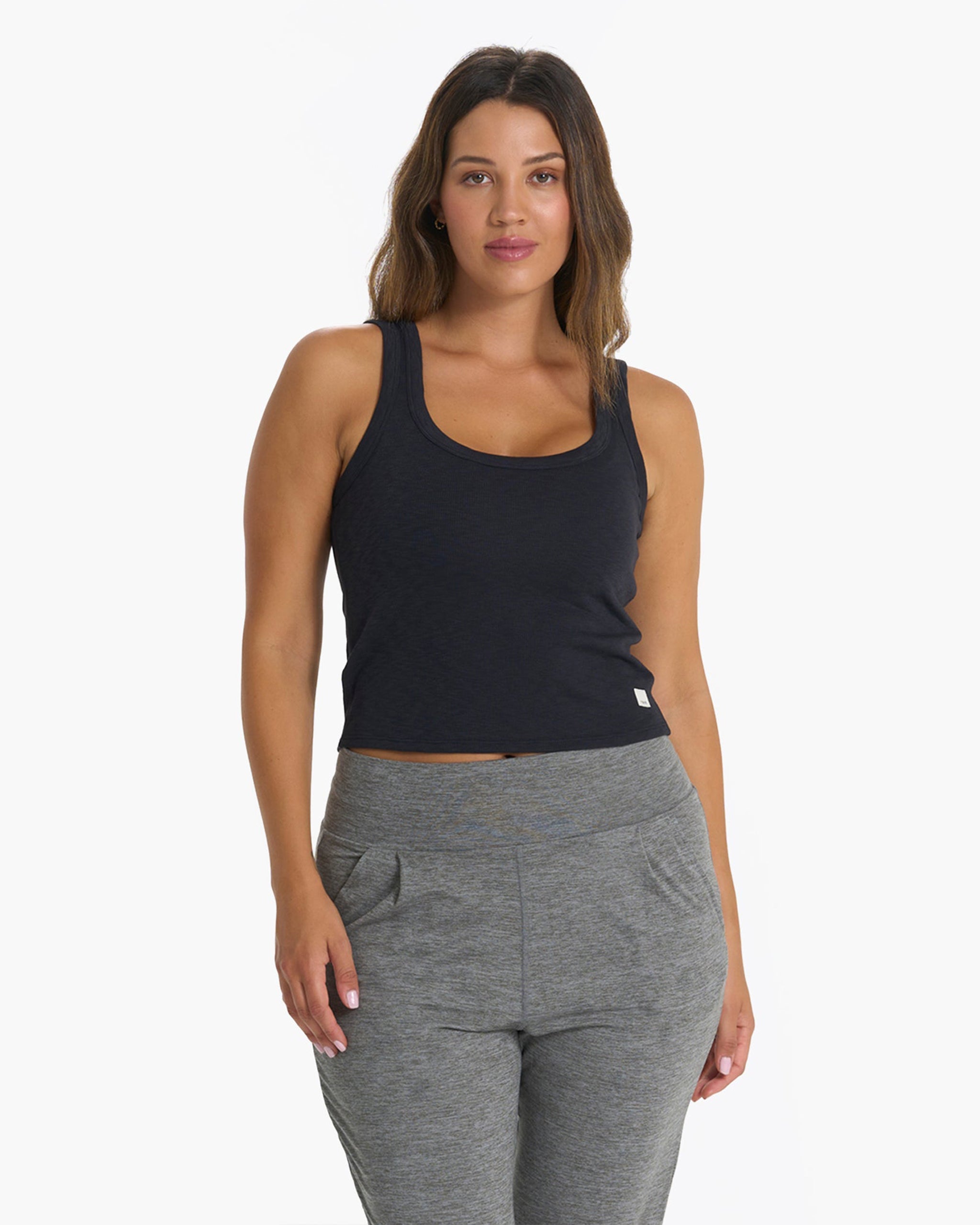Sunrise Crop Tank | Black
