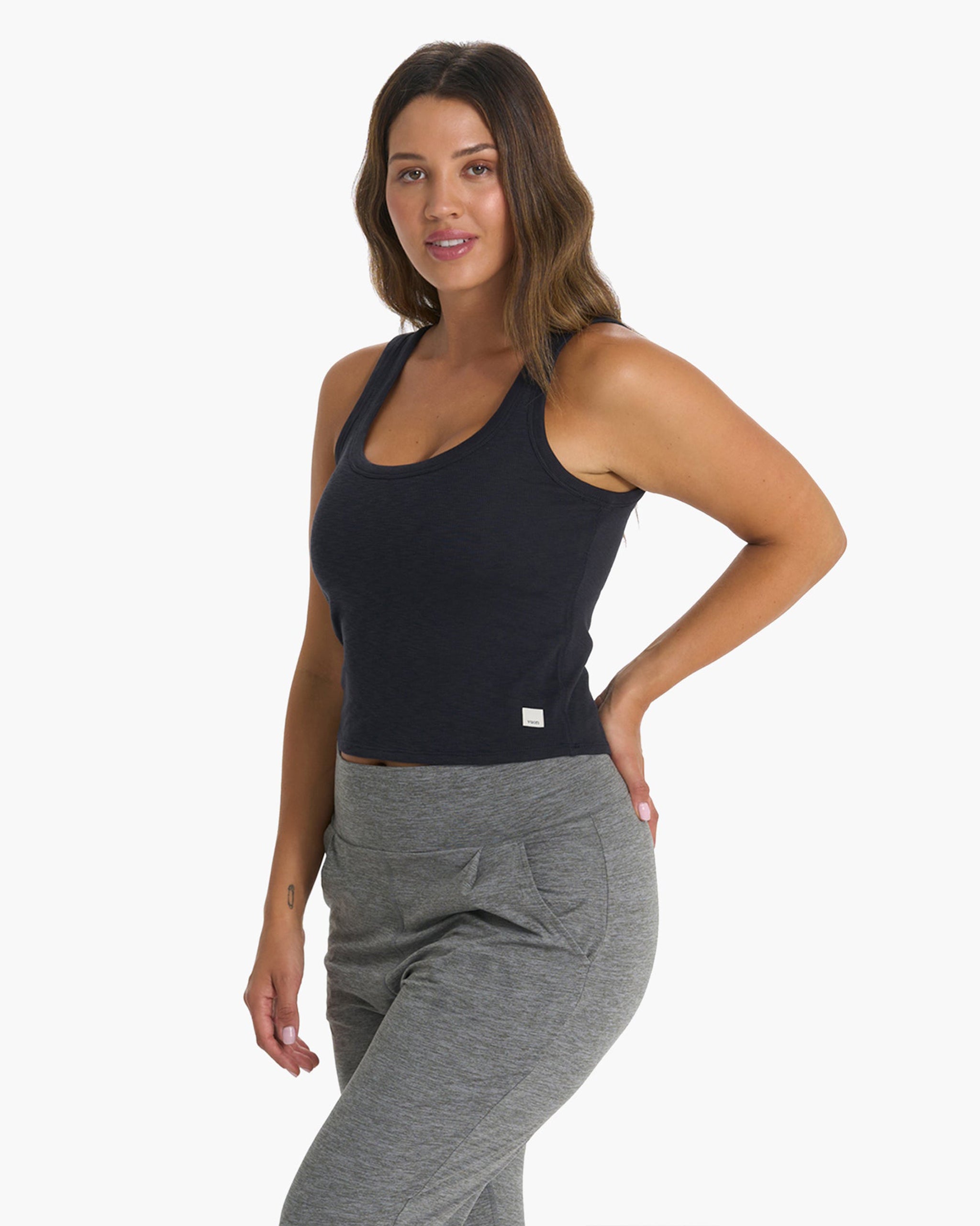 Sunrise Crop Tank | Black - Image 2