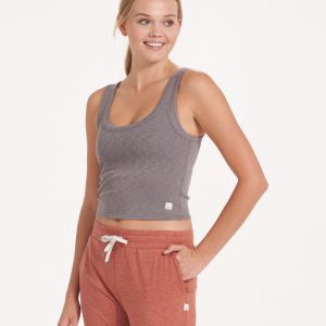 Sunrise Crop Tank | Smoke