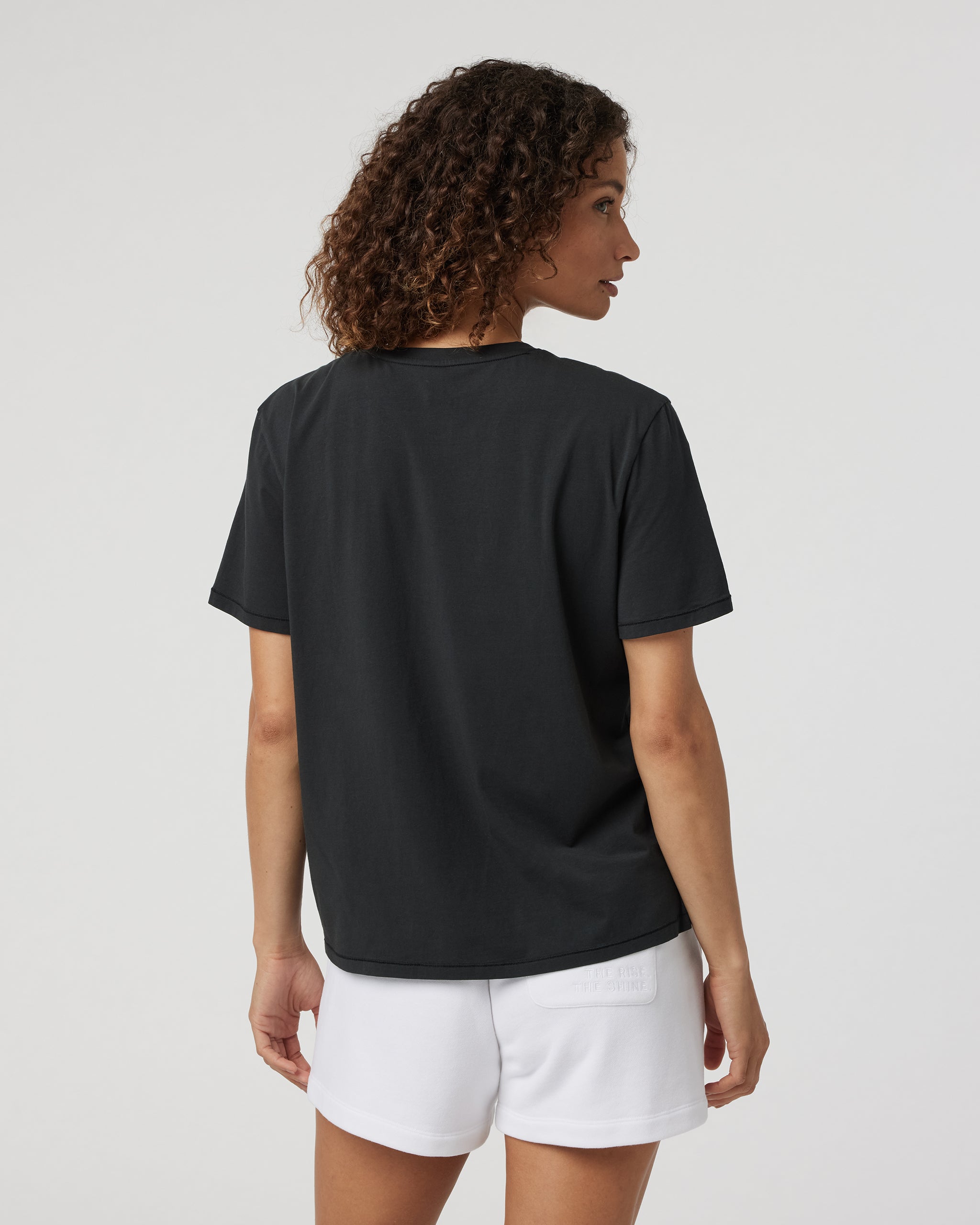 Feather Tee | Washed Black - Image 3