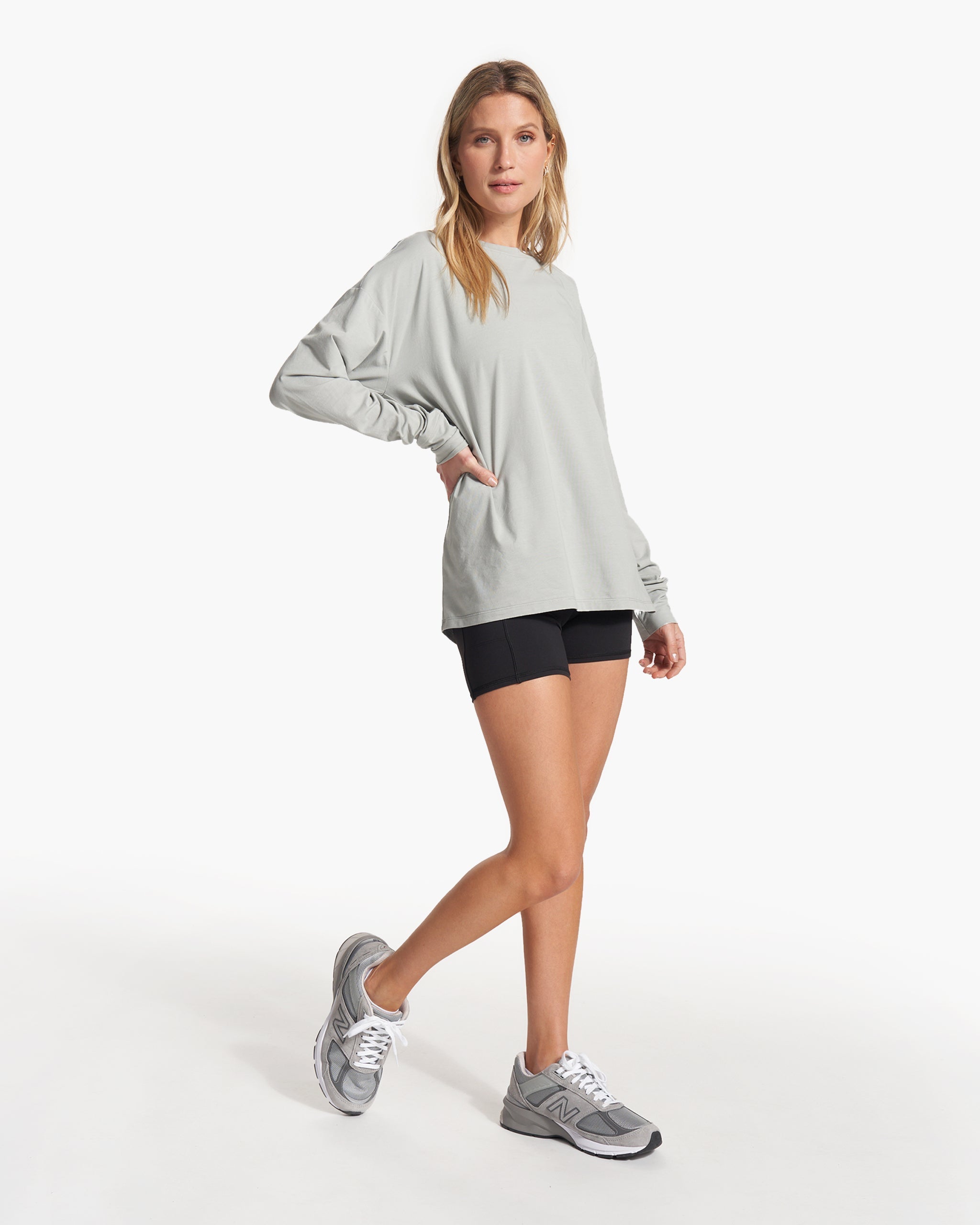 Long-Sleeve Feather Tee | White Sage - Image 4