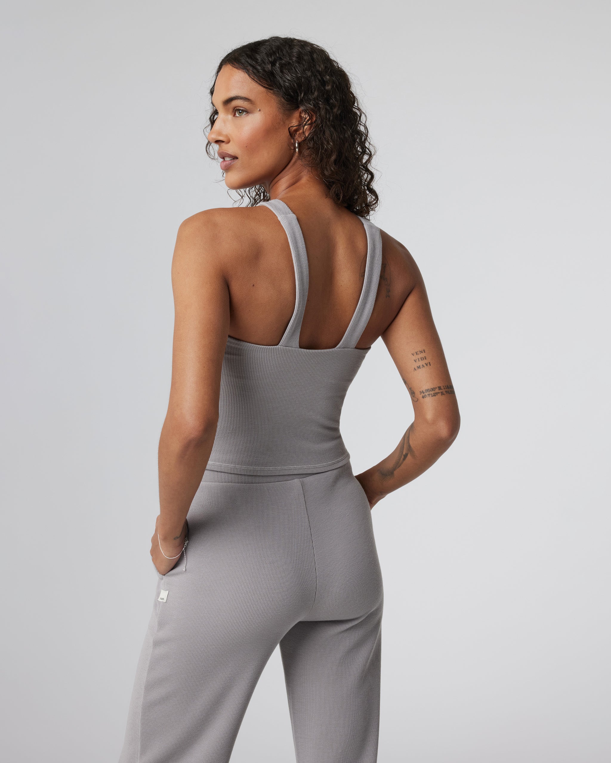 Aston Rib Crop | Soft Pewter - Image 2