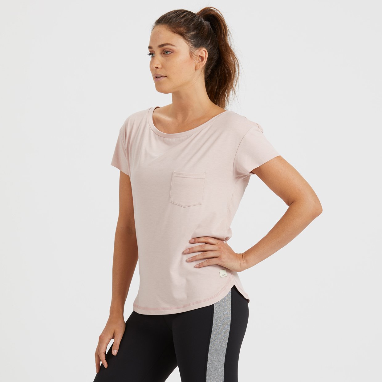 Lux Performance Tee | Shell Heather - Image 2