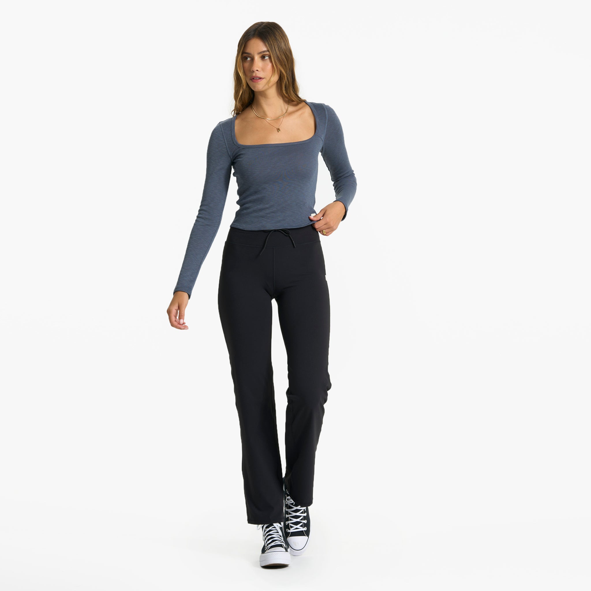 Long-Sleeve Sunrise Square Neck | Azure - Image 4
