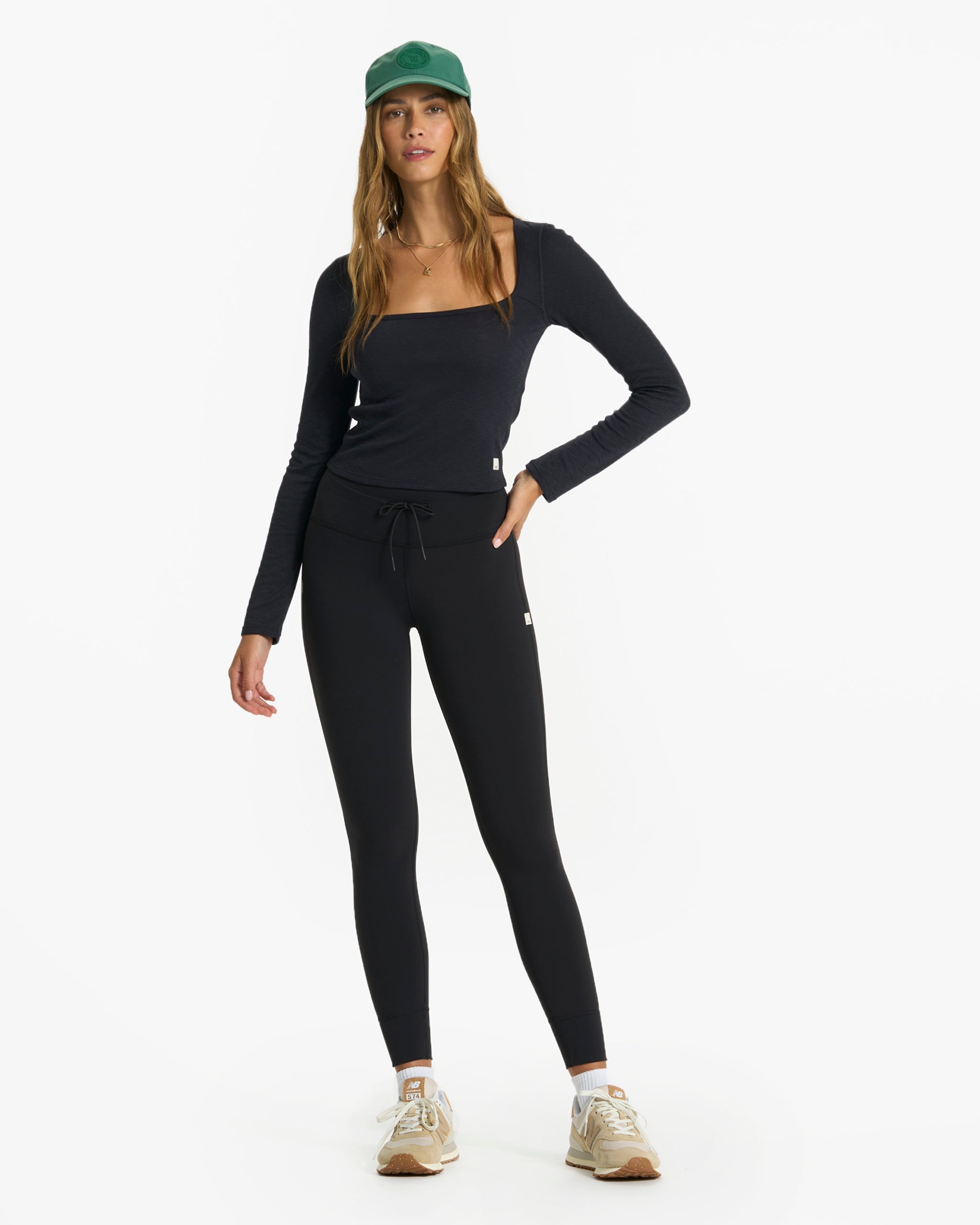 Long-Sleeve Sunrise Square Neck | Black - Image 5