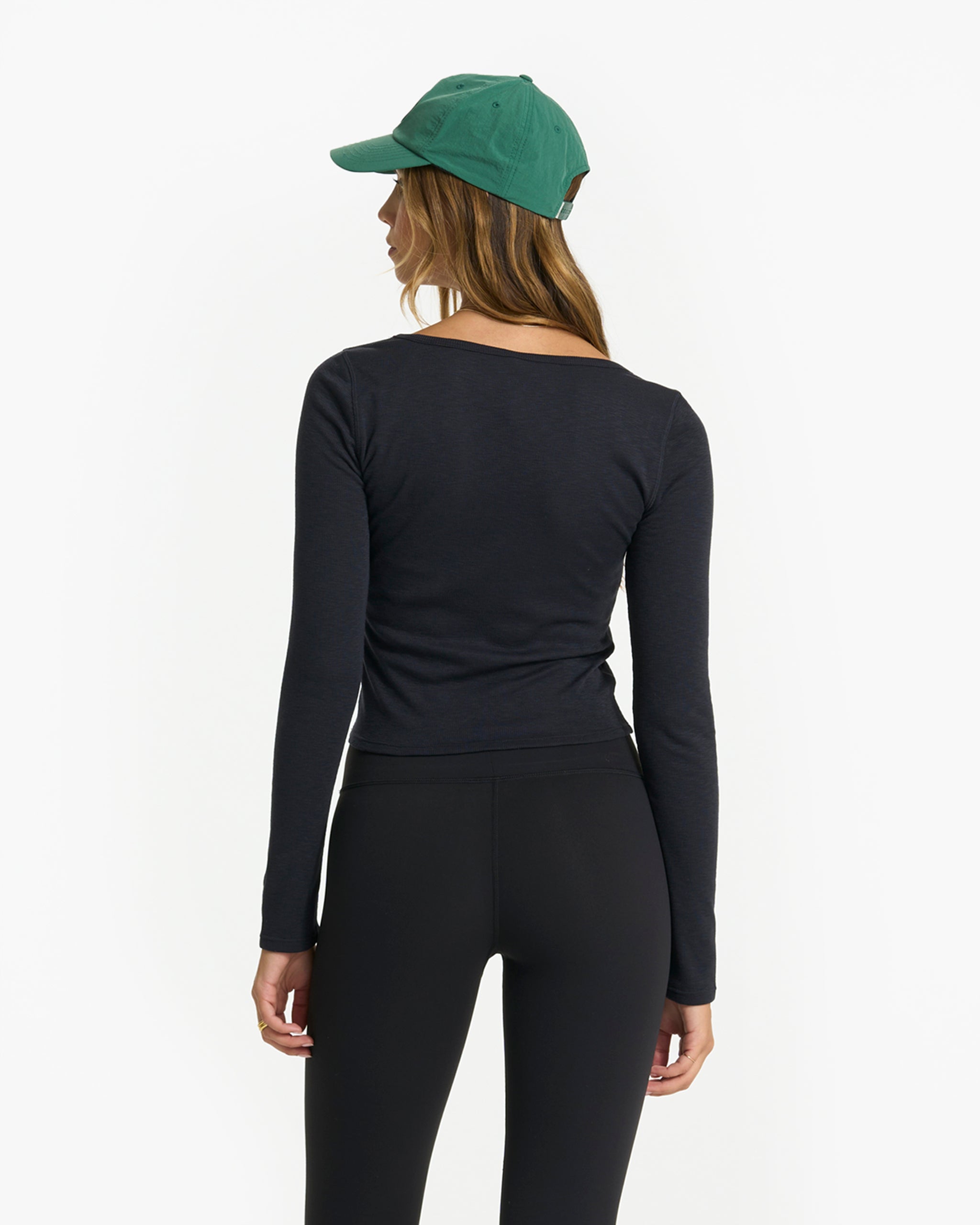 Long-Sleeve Sunrise Square Neck | Black - Image 6