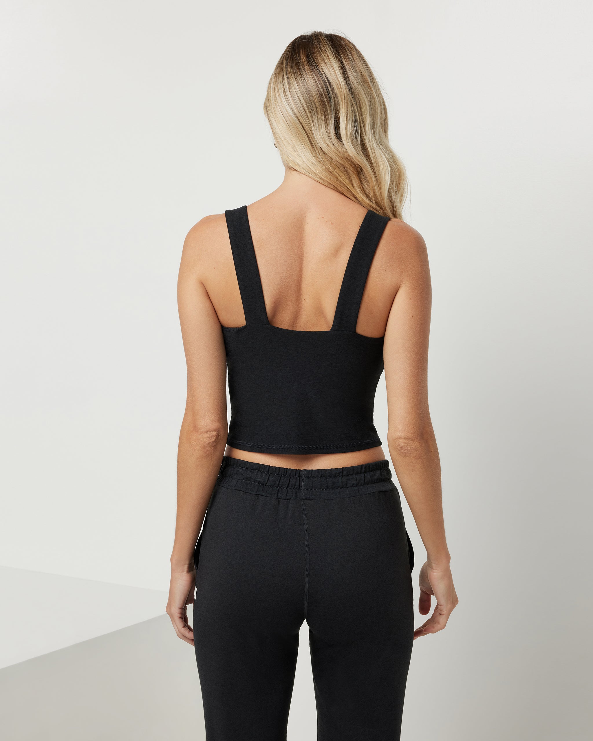 Elevation Square Neck Tank | Black Heather - Image 3