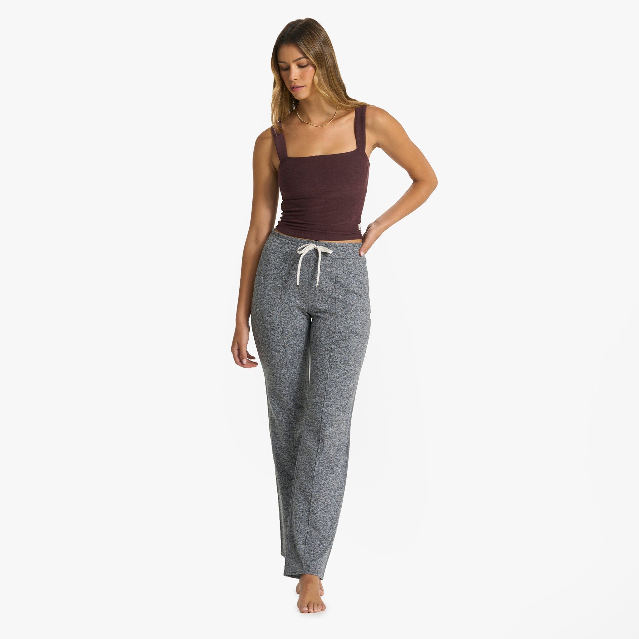 Elevation Square Neck Tank | Chestnut Heather - Image 5