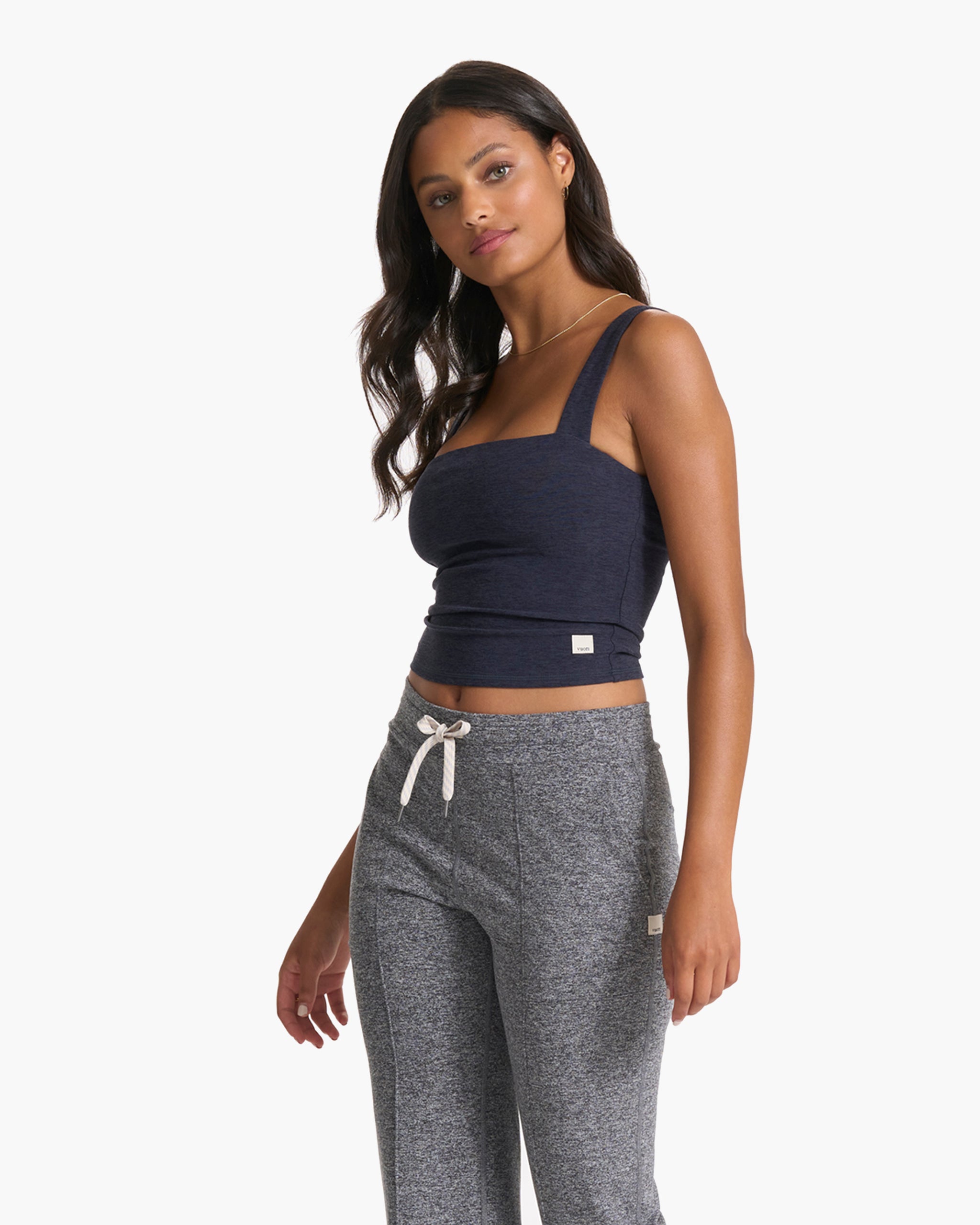 Elevation Square Neck Tank | Midnight Heather - Image 2