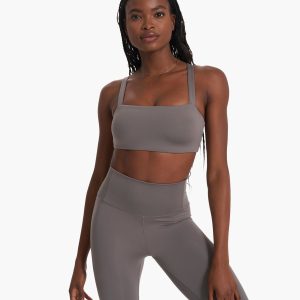 Evolve Square Neck Bra | Smoke