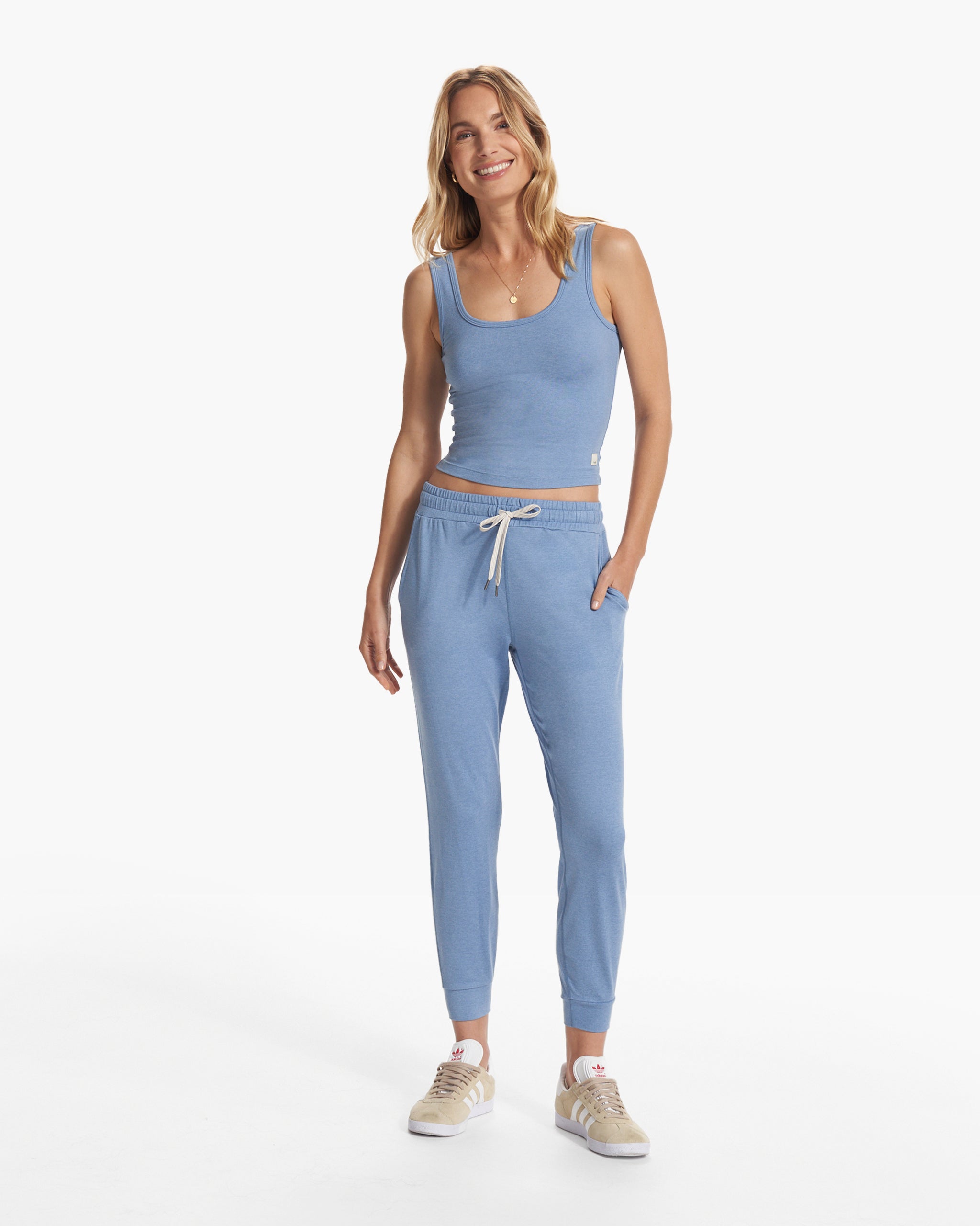 Halo Essential Tank | Isle Blue Heather - Image 2