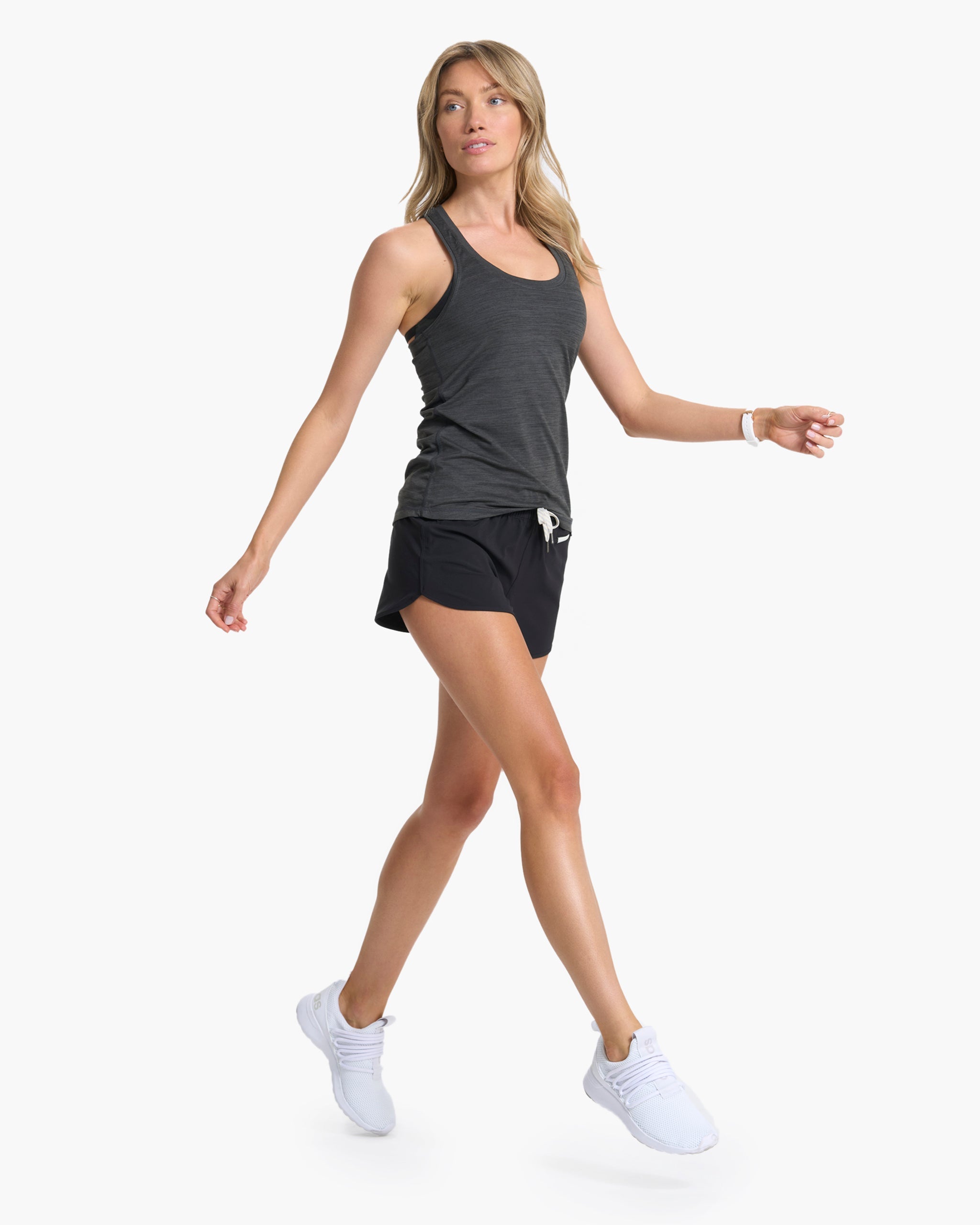 Lux Performance Tank | Charcoal Heather - Image 4