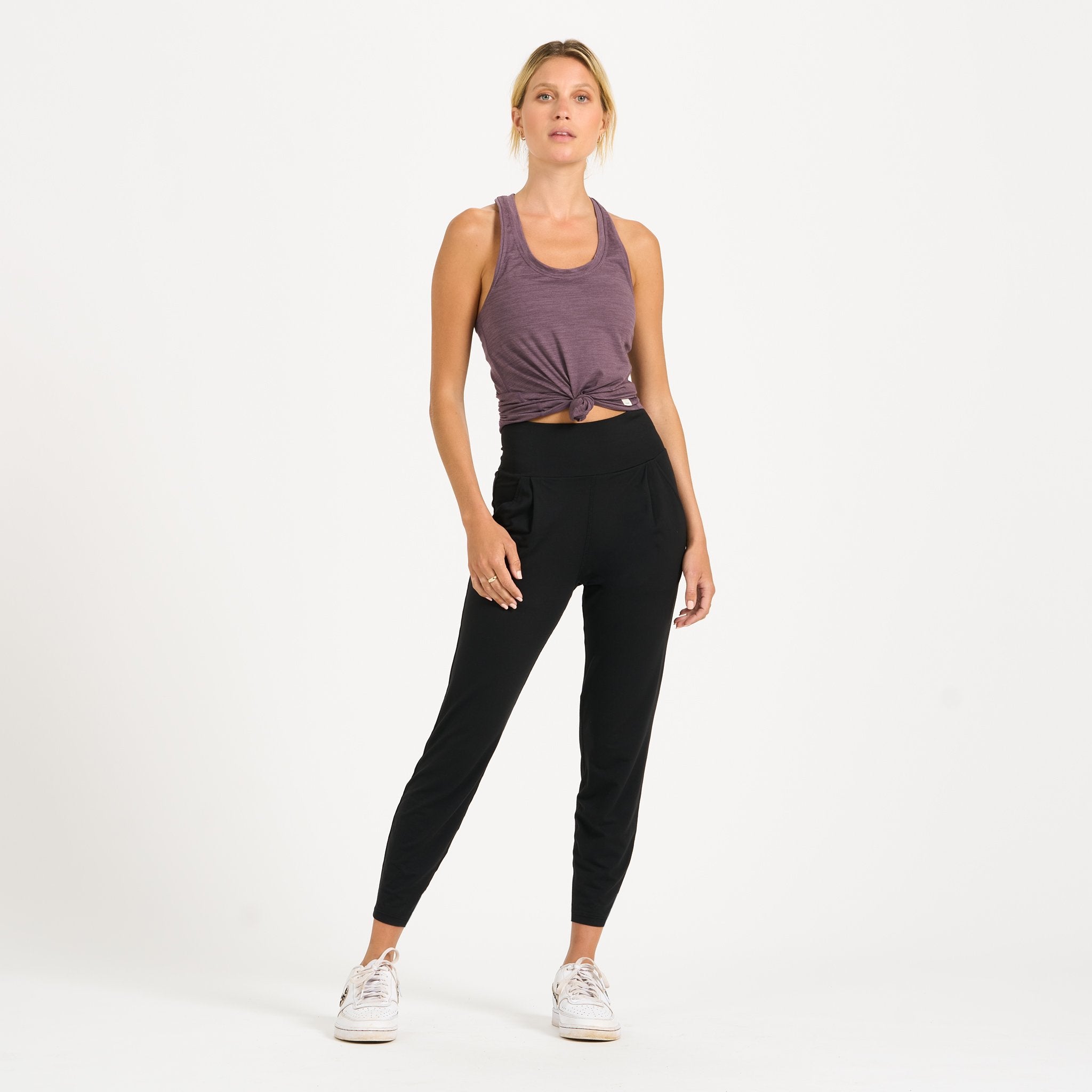 Lux Performance Tank | Smoked Plum Heather - Image 2