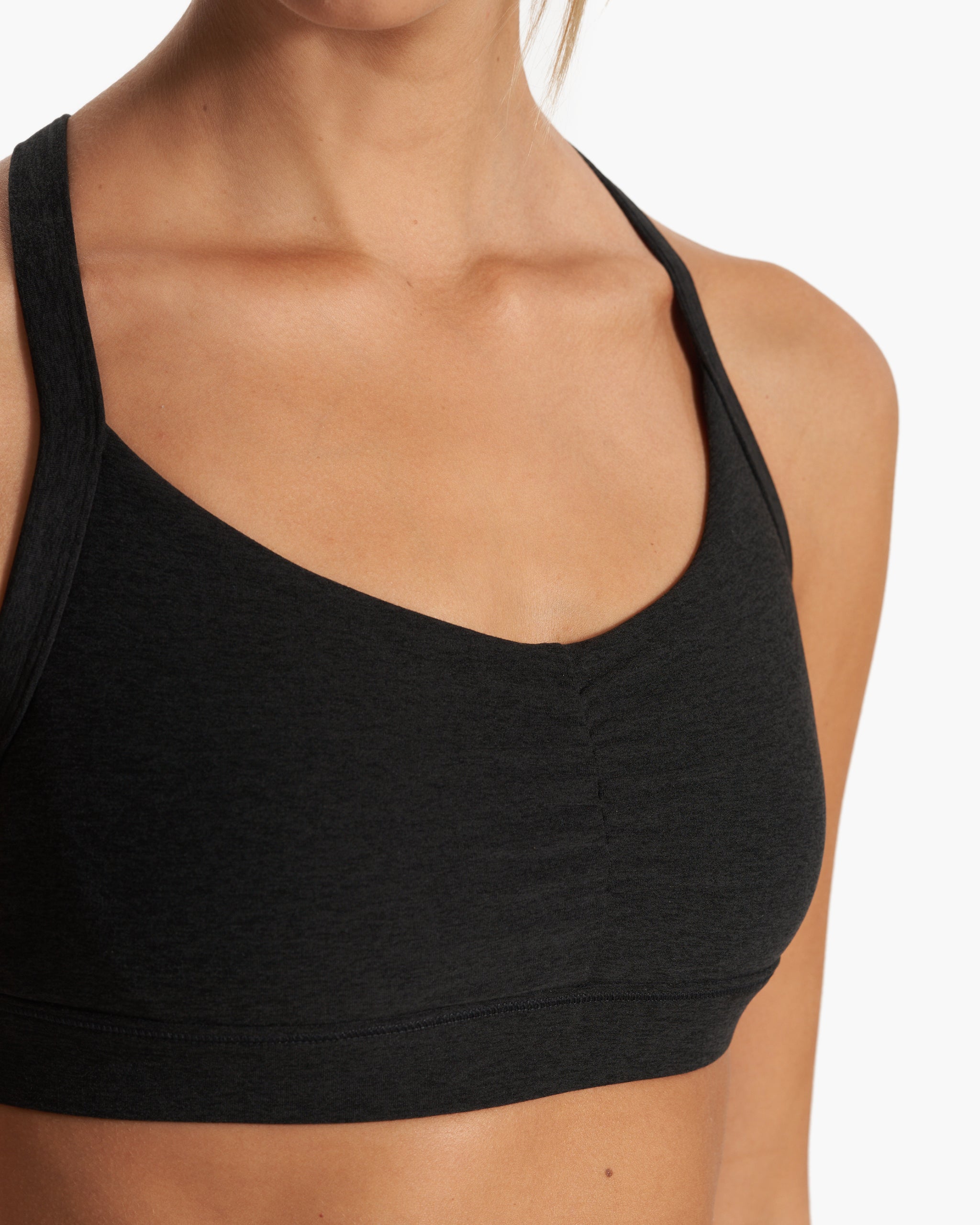 Elevation Ruched Bra | Black Heather - Image 3