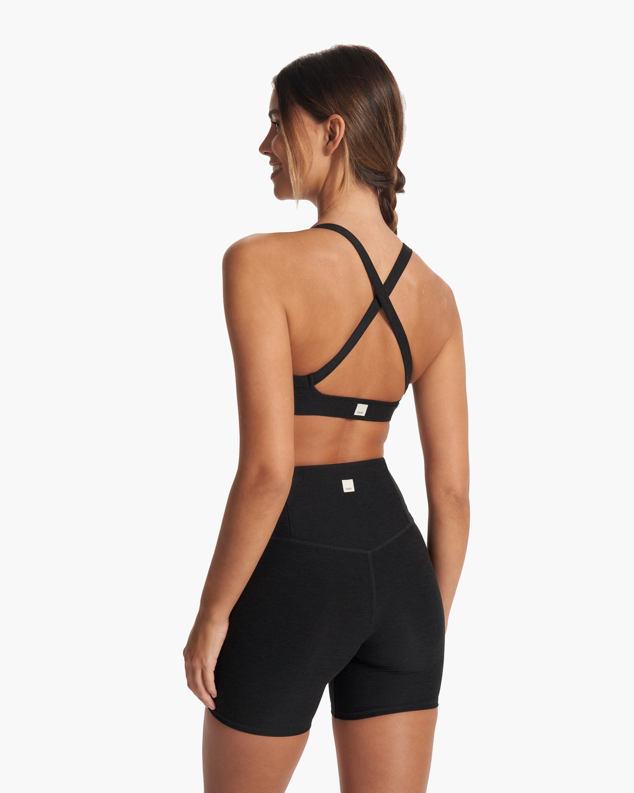 Elevation Ruched Bra | Black Heather - Image 4