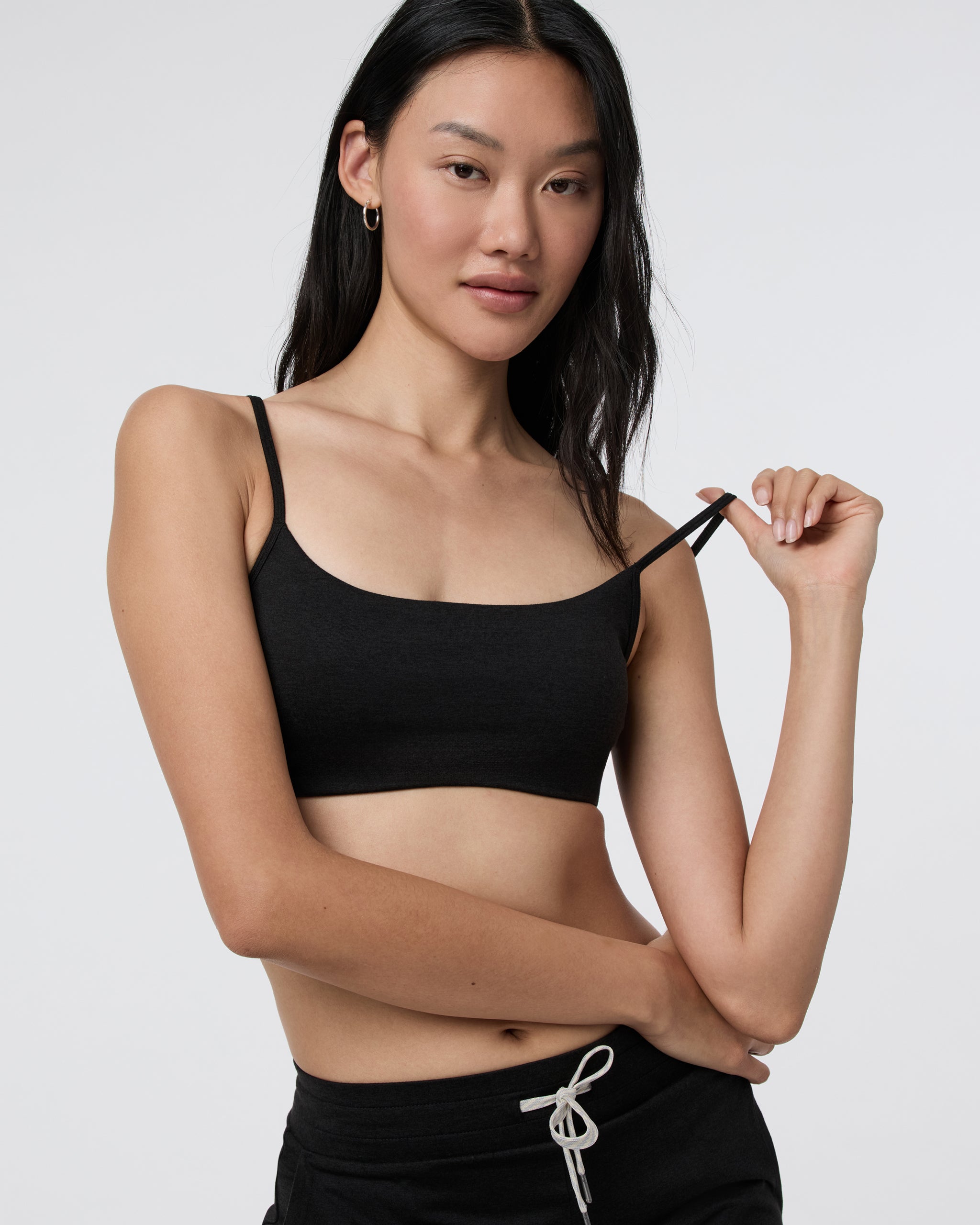 Halo Essential Bra | Black Heather - Image 3