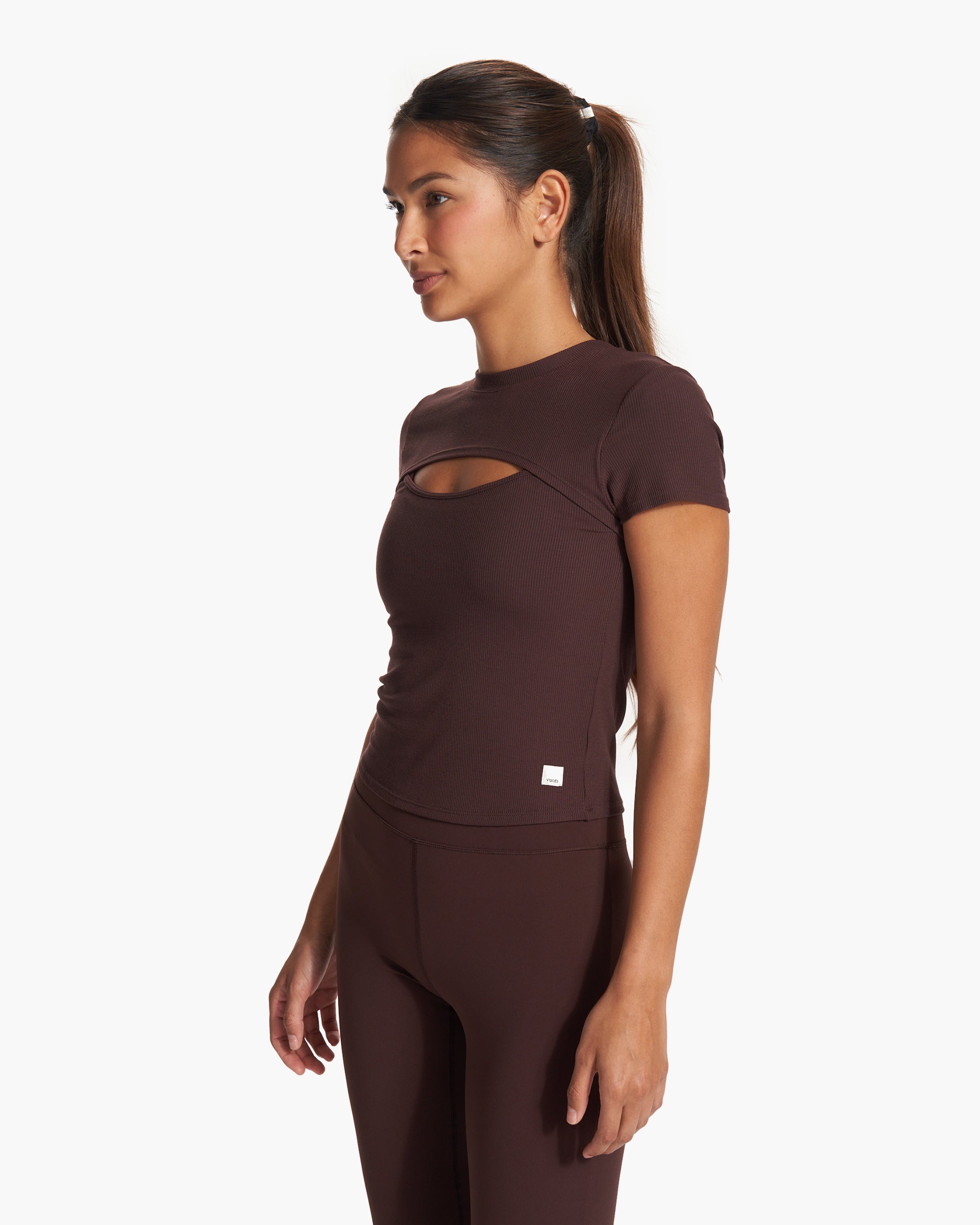 Cove Cut Out Tee | Mahogany - Image 3