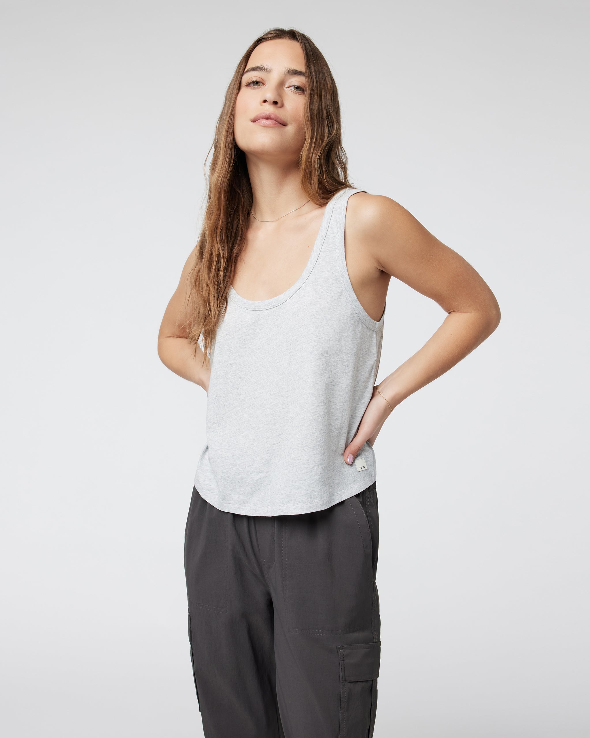 Sutton Relaxed Tank | Light Heather Grey - Image 5
