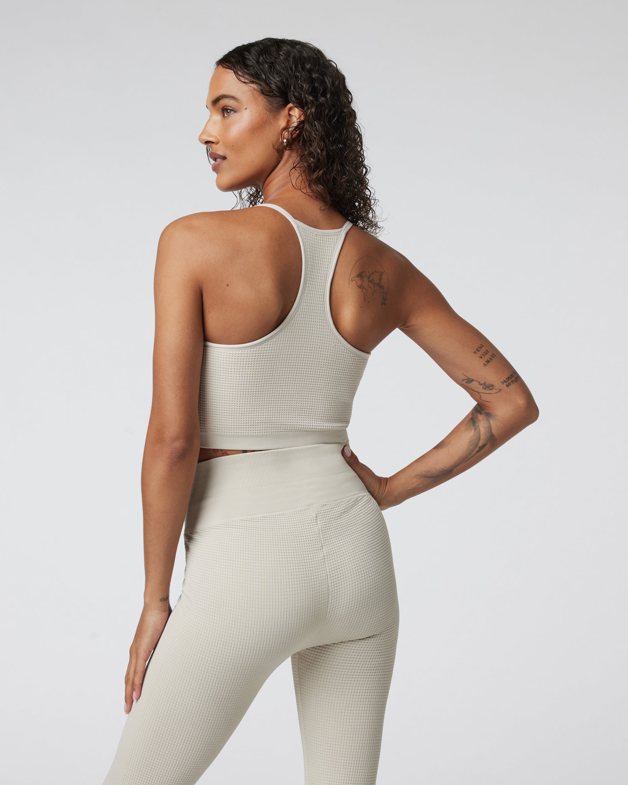 Waffle Seamless Bra | Ecru - Image 2