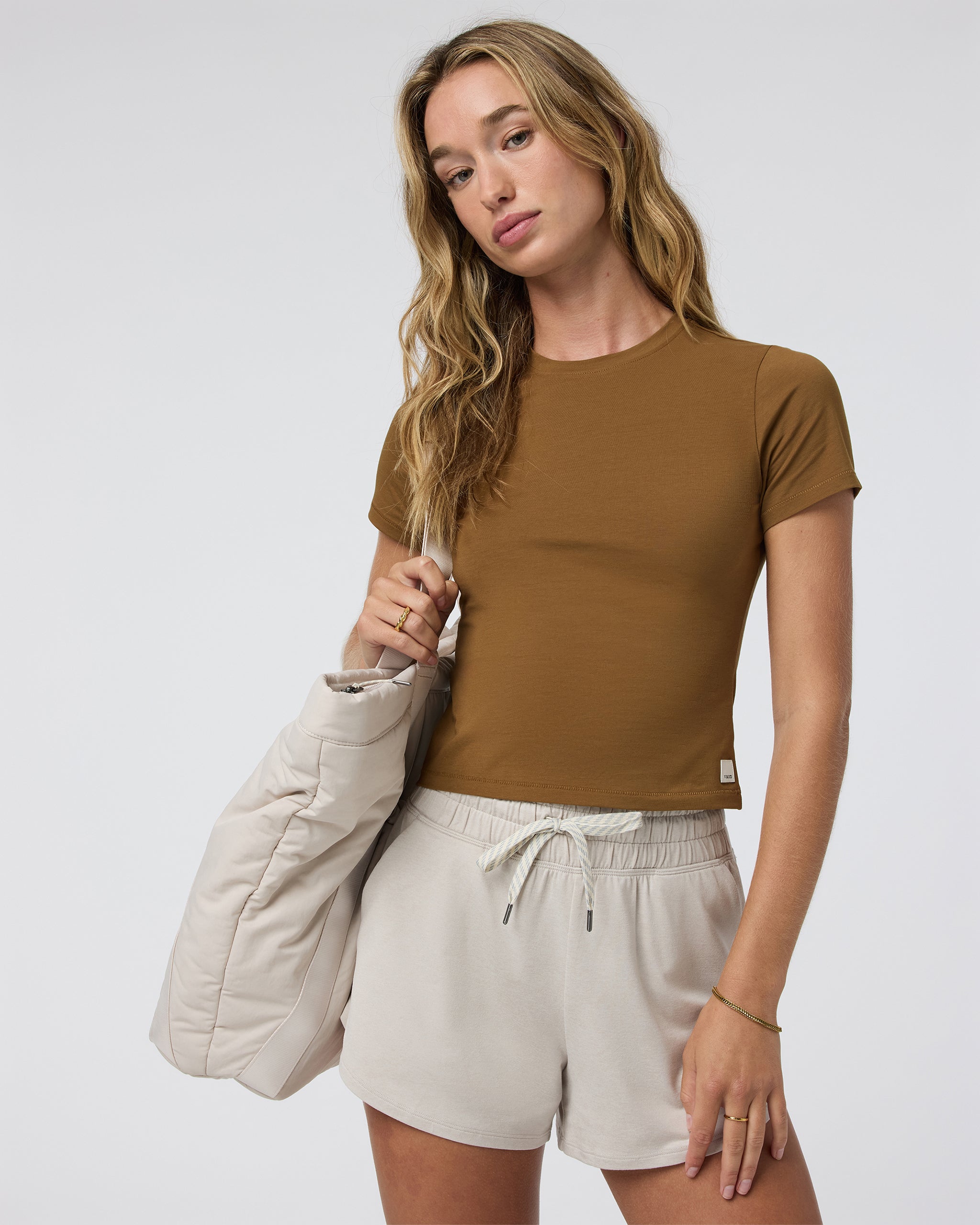 Feather Baby Tee | Rum - Image 4