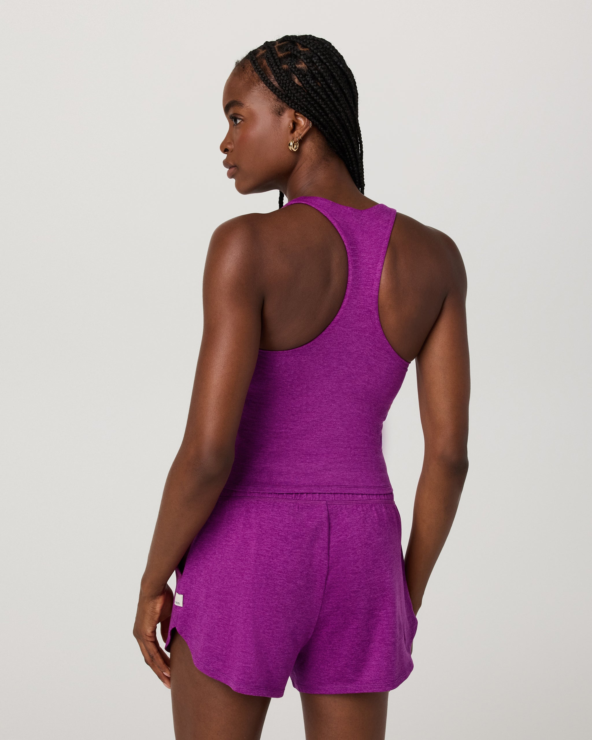 Halo Performance Crop 2.0 | Magenta Heather - Image 3