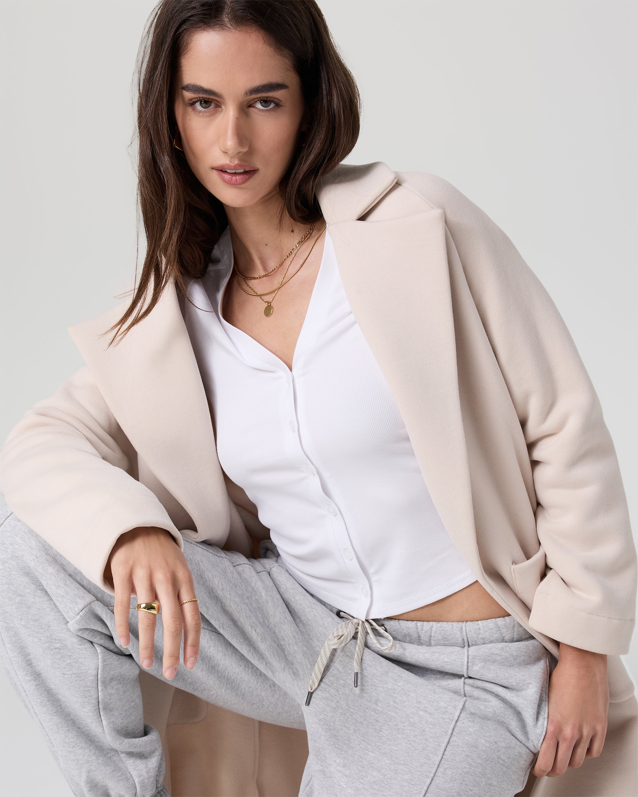 Long Sleeve Pose Cardigan | White - Image 5
