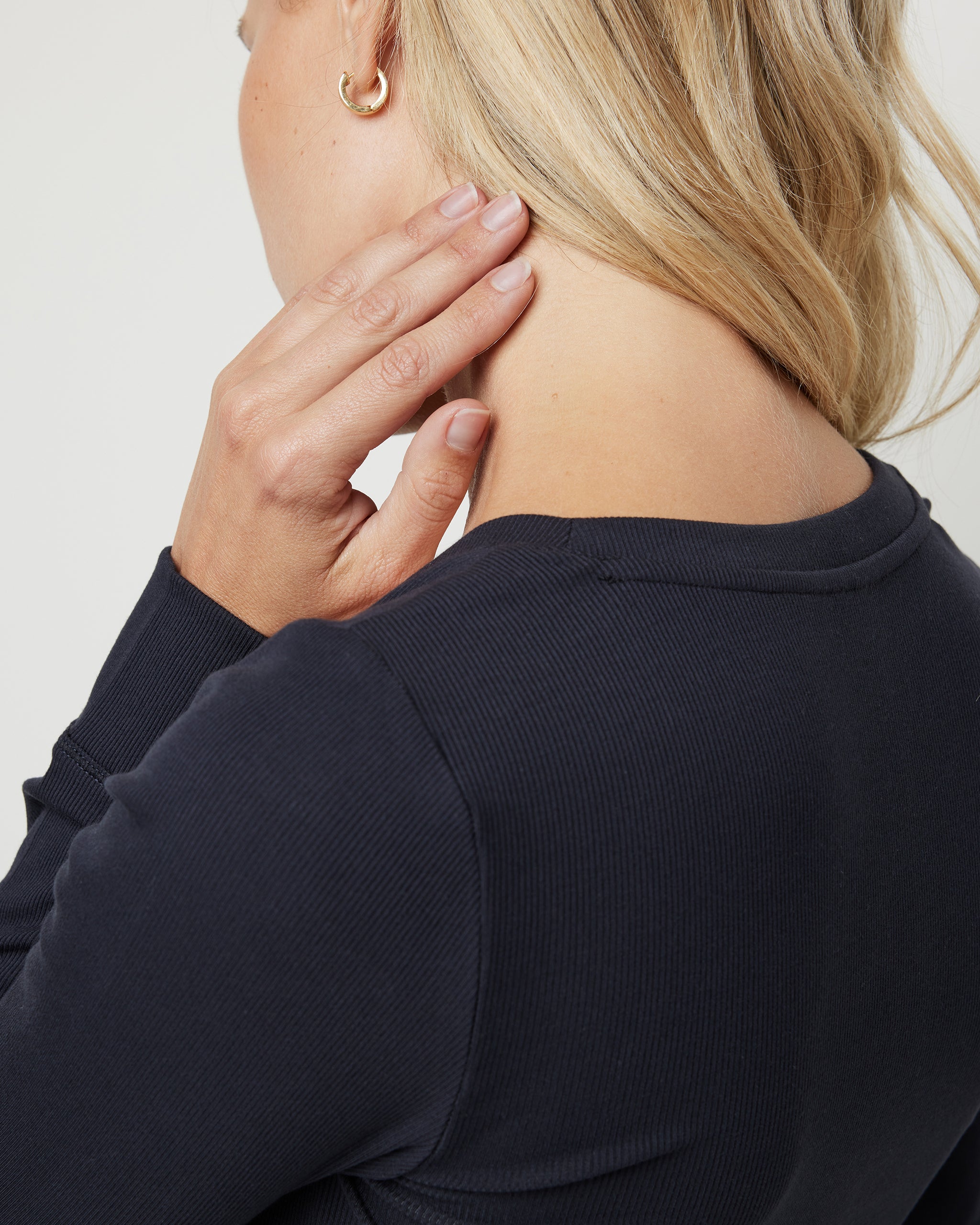 Long Sleeve Pose Henley | Black - Image 5