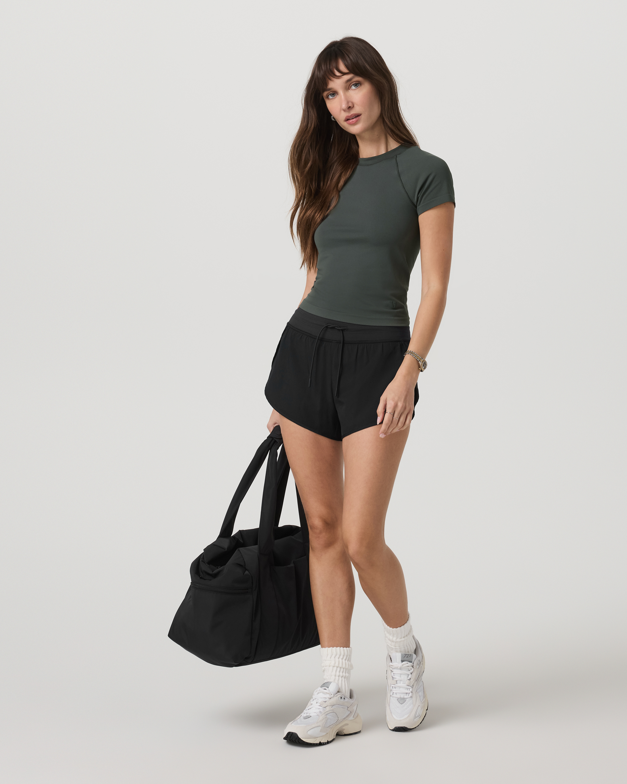 Short Sleeve Seamless Surge Tee | Dark Jade - Image 4
