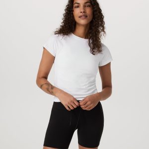 Short Sleeve Seamless Surge Tee | White