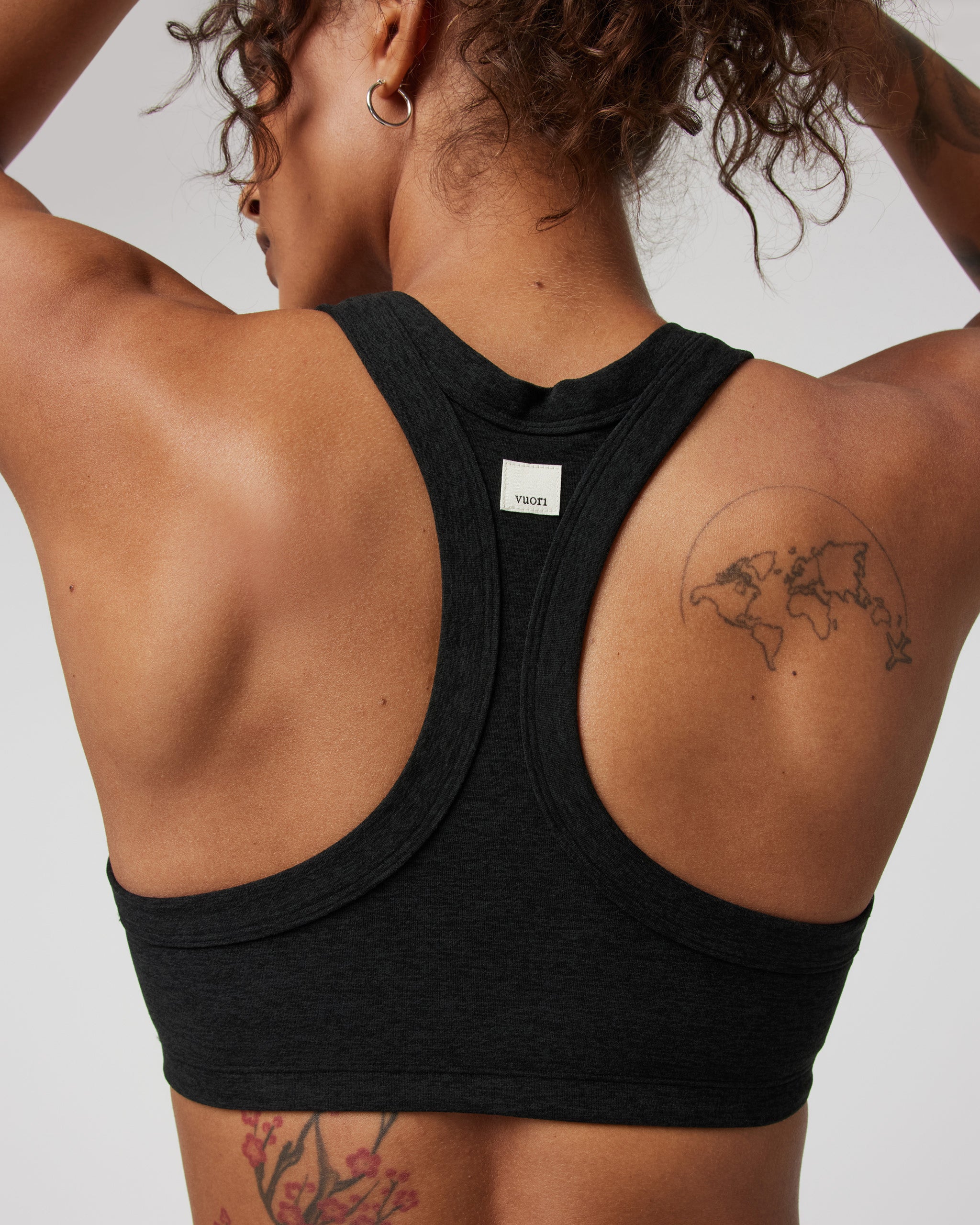 Elevation Racer Bra | Black Heather - Image 2