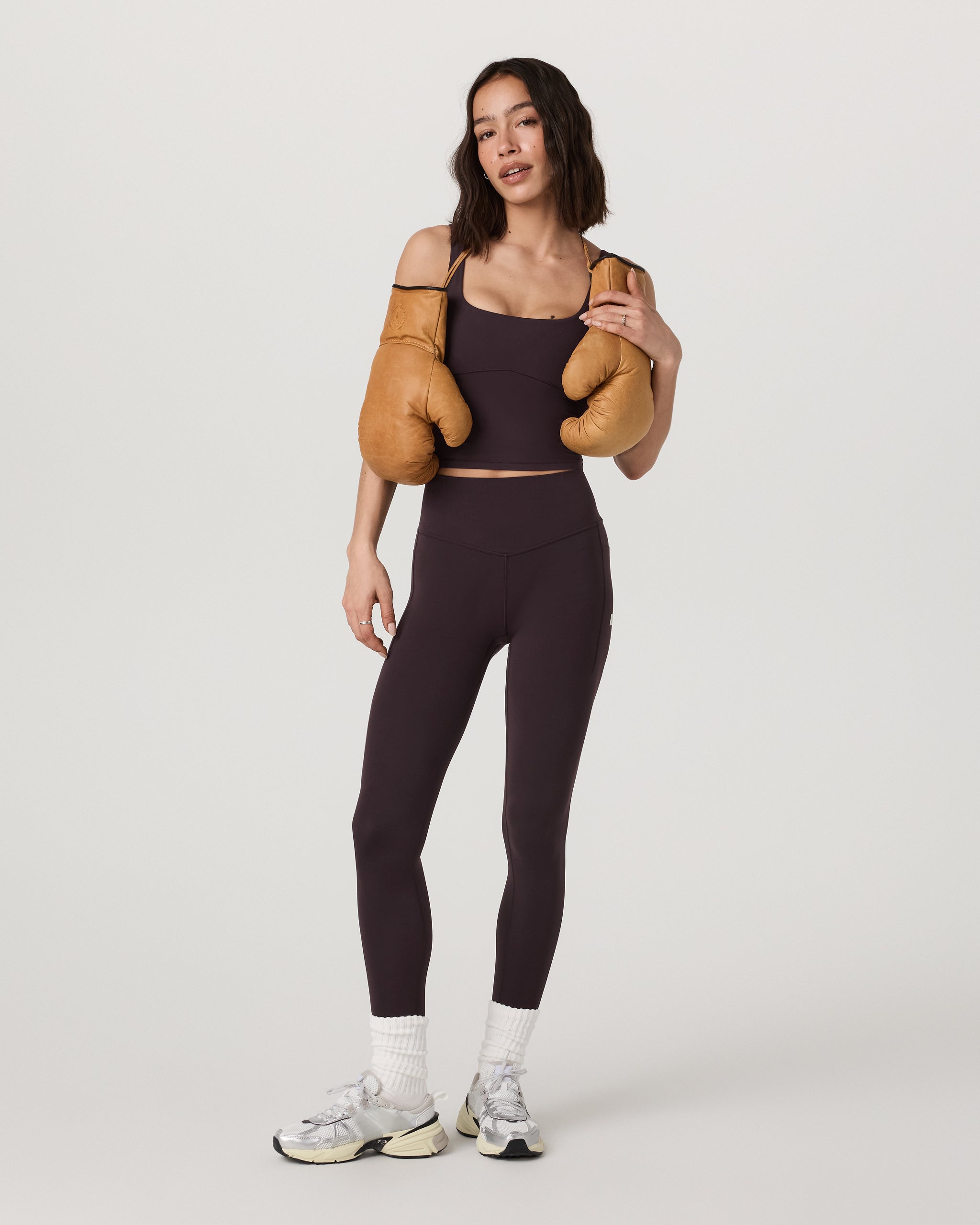 Vuori AllTheForm™ Pocket Legging - Long | Raisin - Image 2