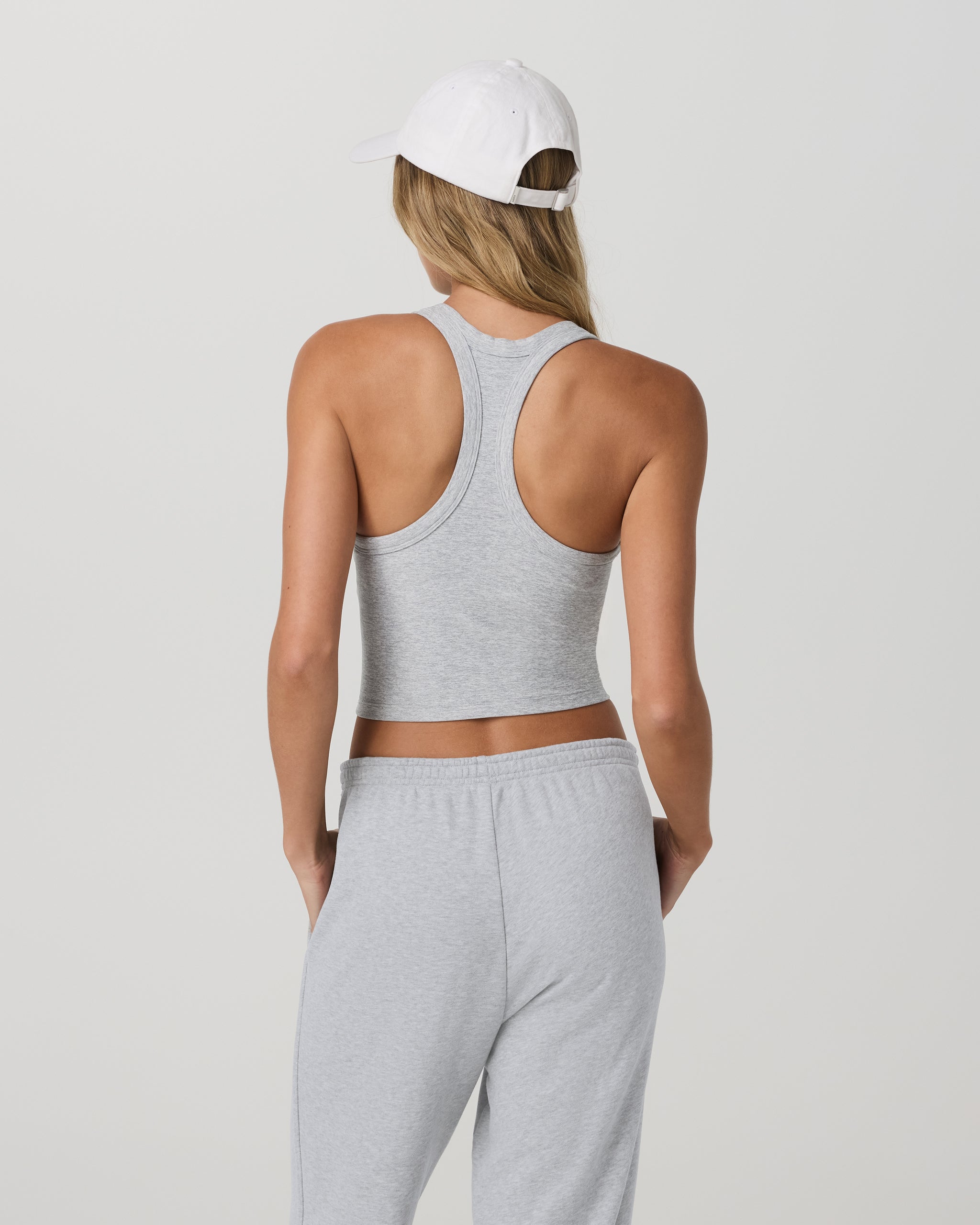 Elevation Racerback Tank | Light Heather Grey - Image 3