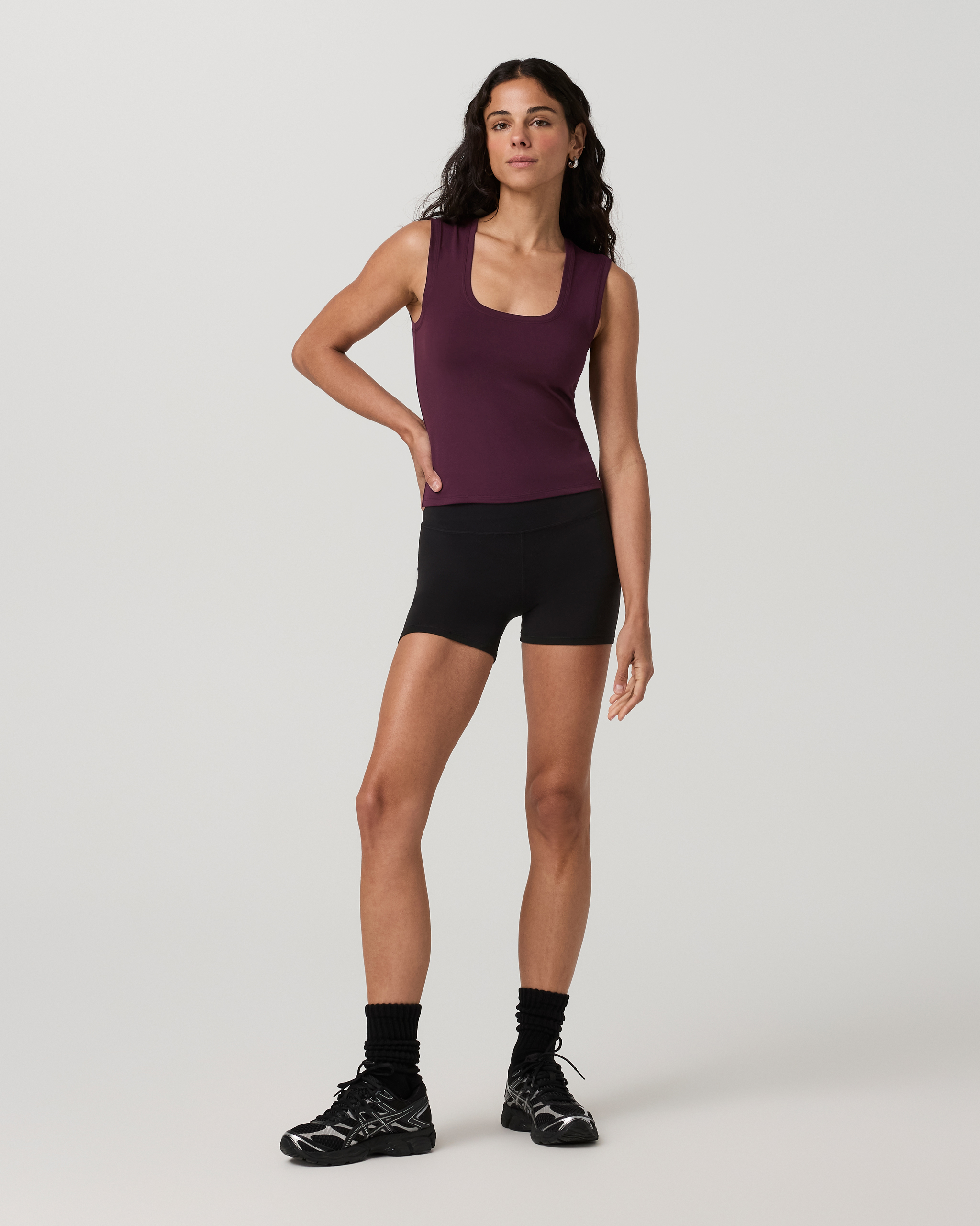 Halo Essential Scoop Tank | Cerise - Image 2