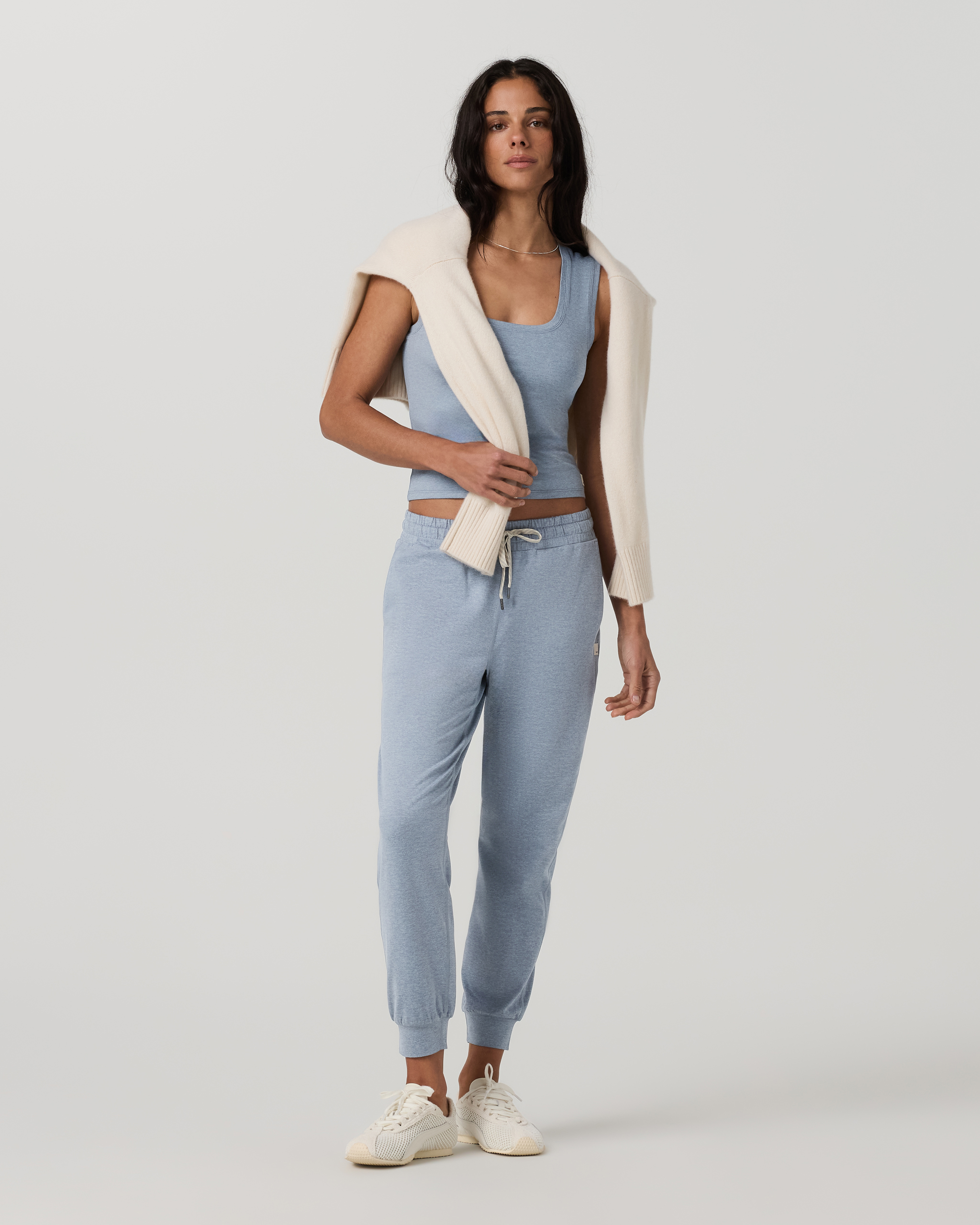 Halo Essential Scoop Tank | Coastal Fog Heather - Image 6