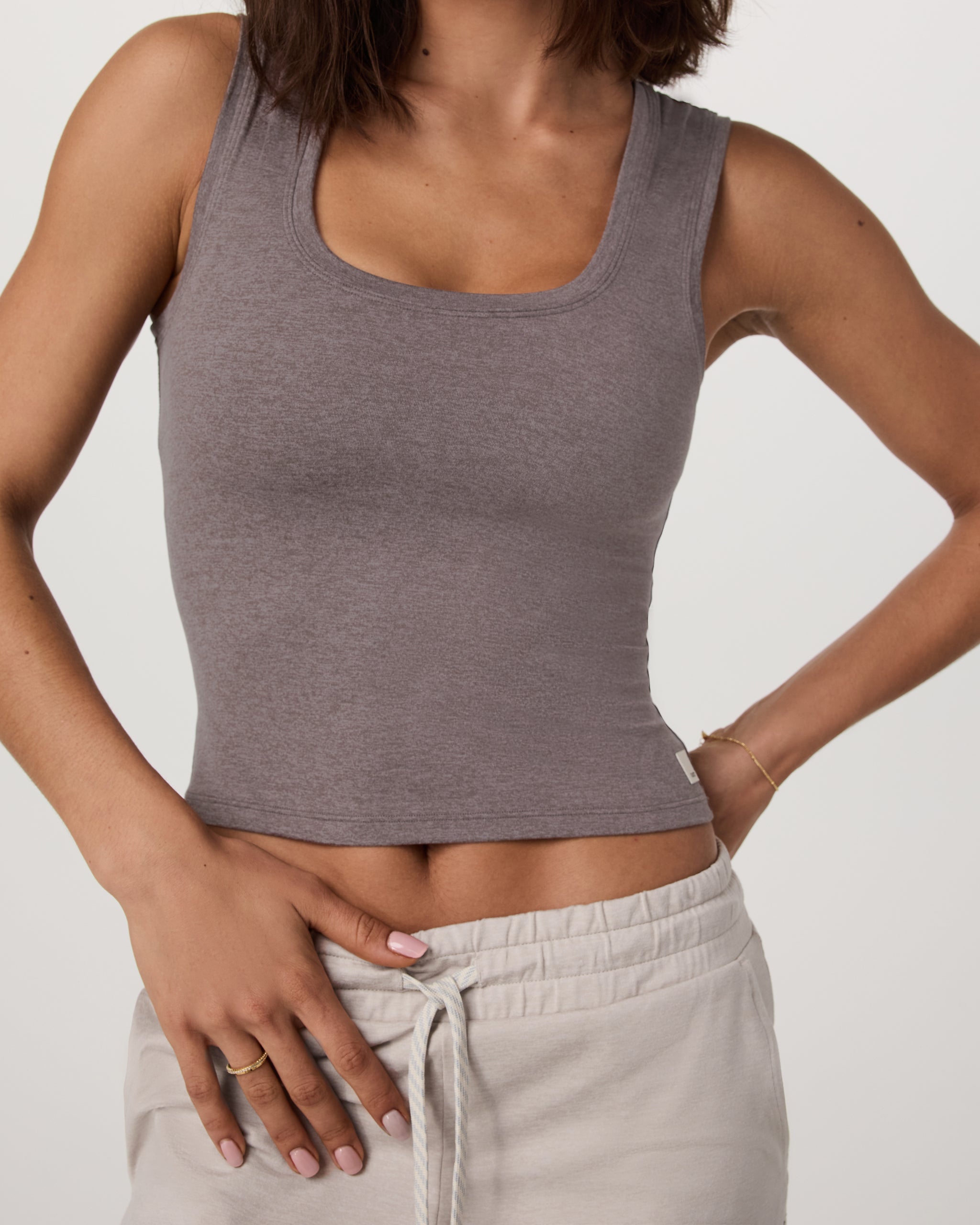 Halo Essential Scoop Tank | Huckleberry Heather - Image 4