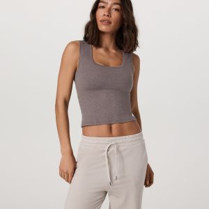 Halo Essential Scoop Tank | Huckleberry Heather