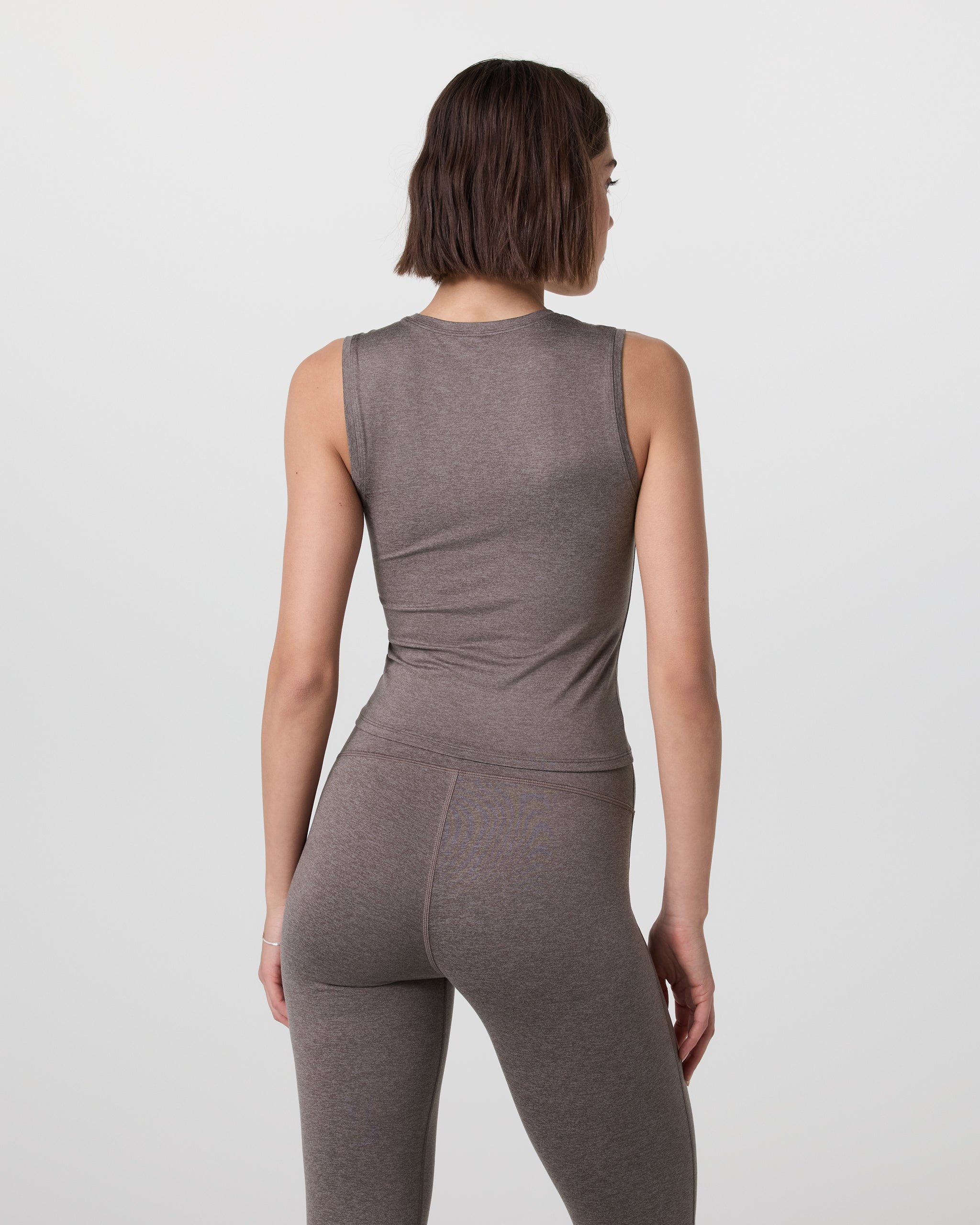 Halo Essential Scoop Tank | Chia Heather - Image 3