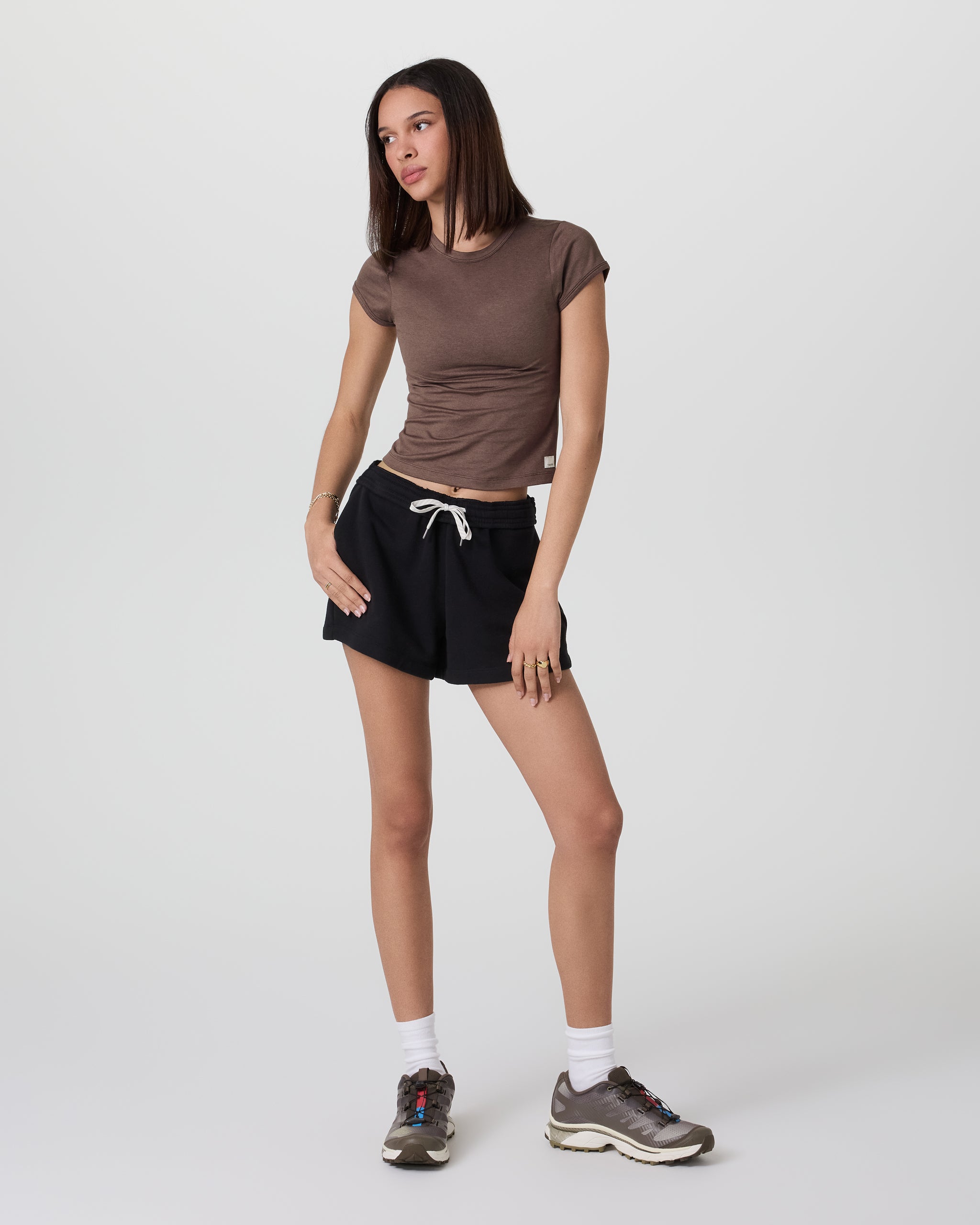 Halo Baby Tee | Chocolate Milk Heather - Image 2