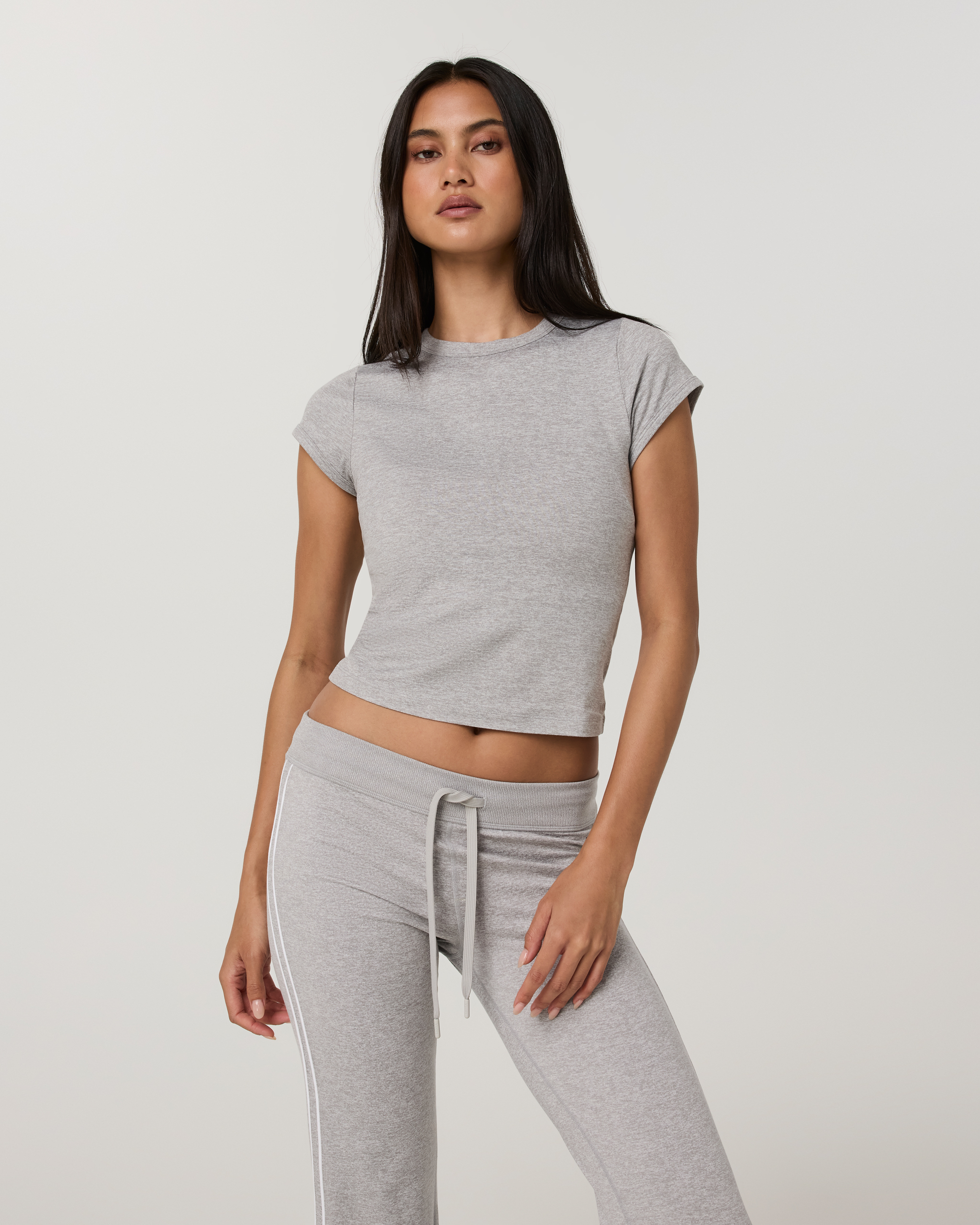 Halo Baby Tee | Pale Grey Heather Tonal