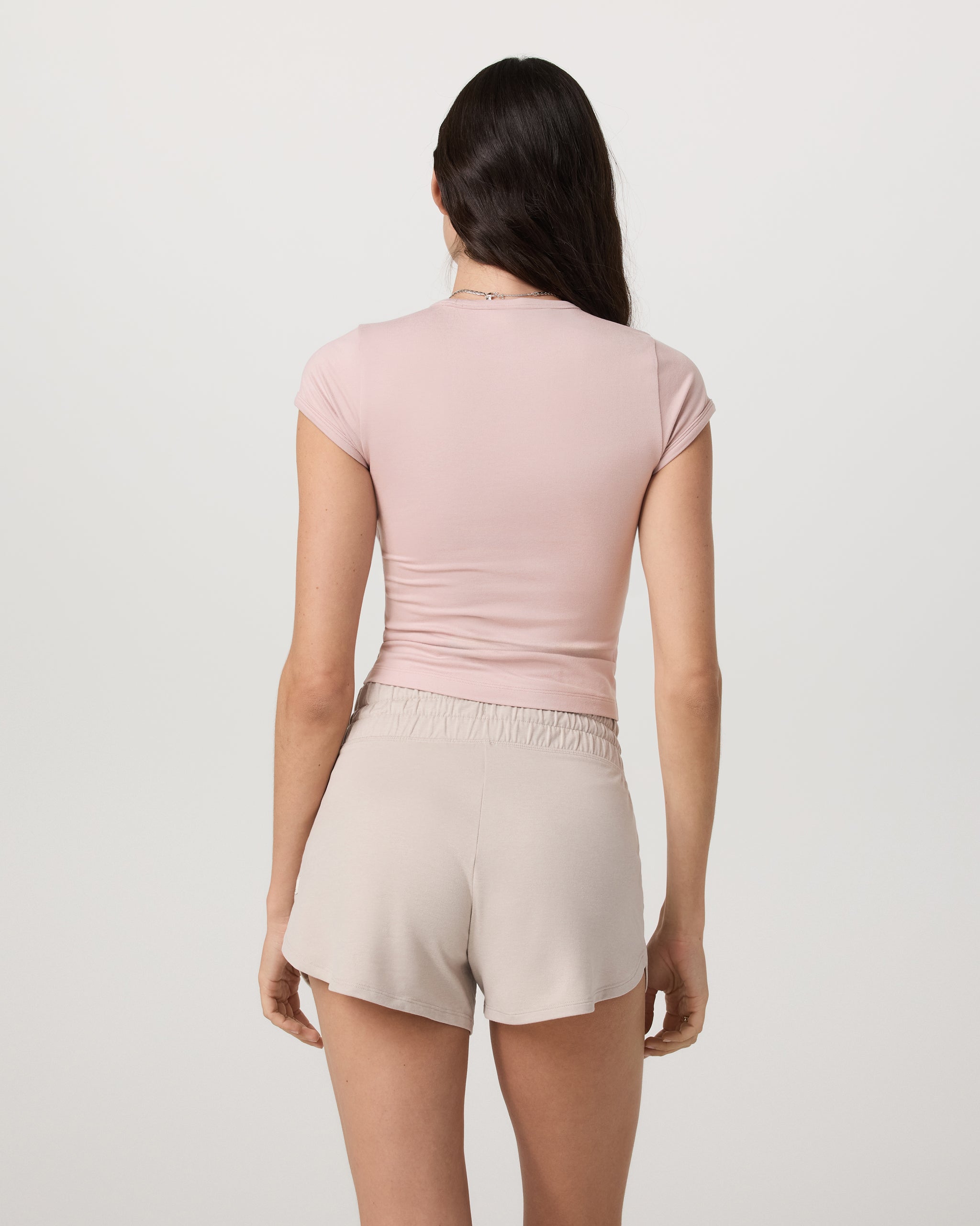 Halo Baby Tee | Vintage Rose Heather - Image 3