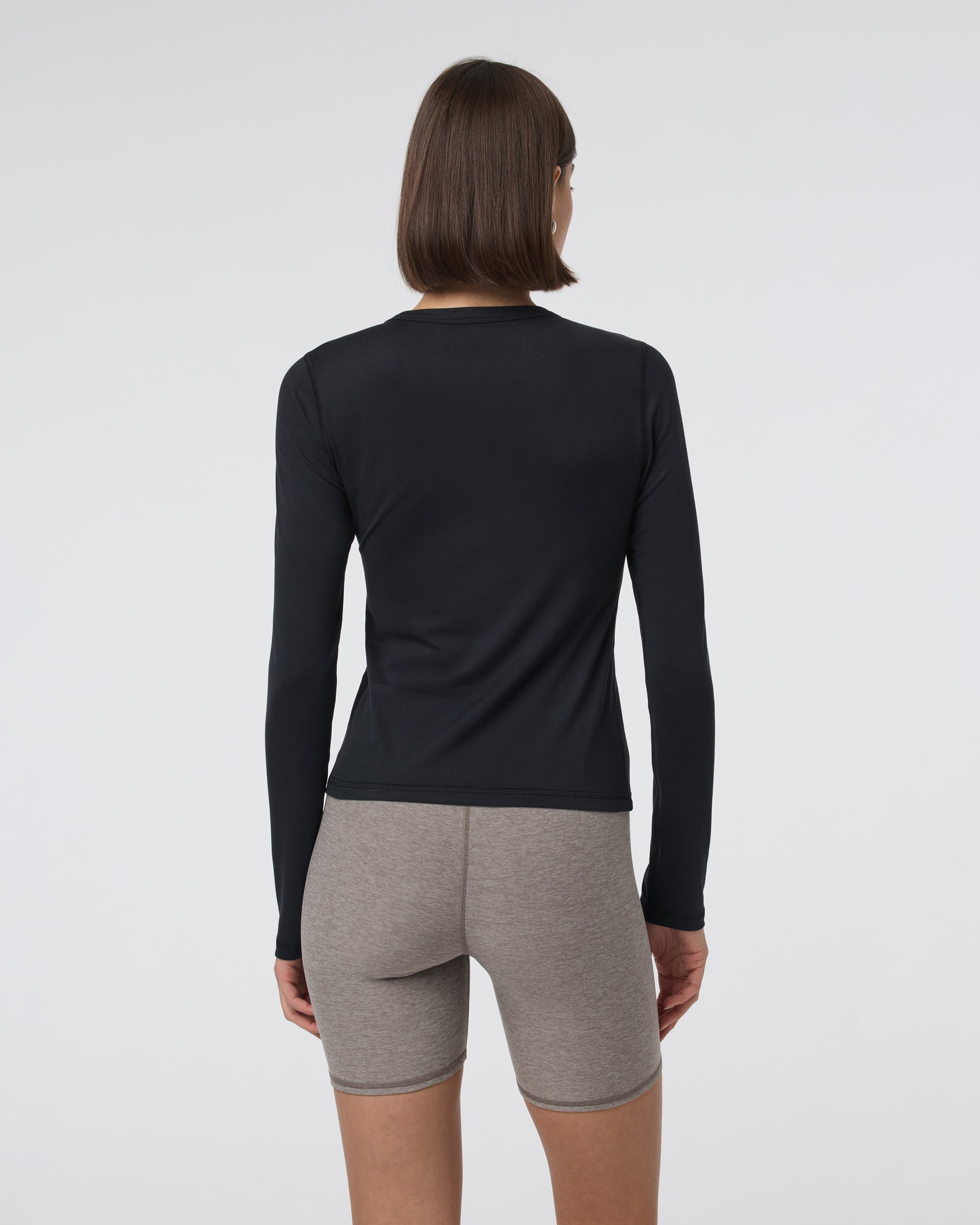 Long Sleeve Lux Crew Tee | Black - Image 3