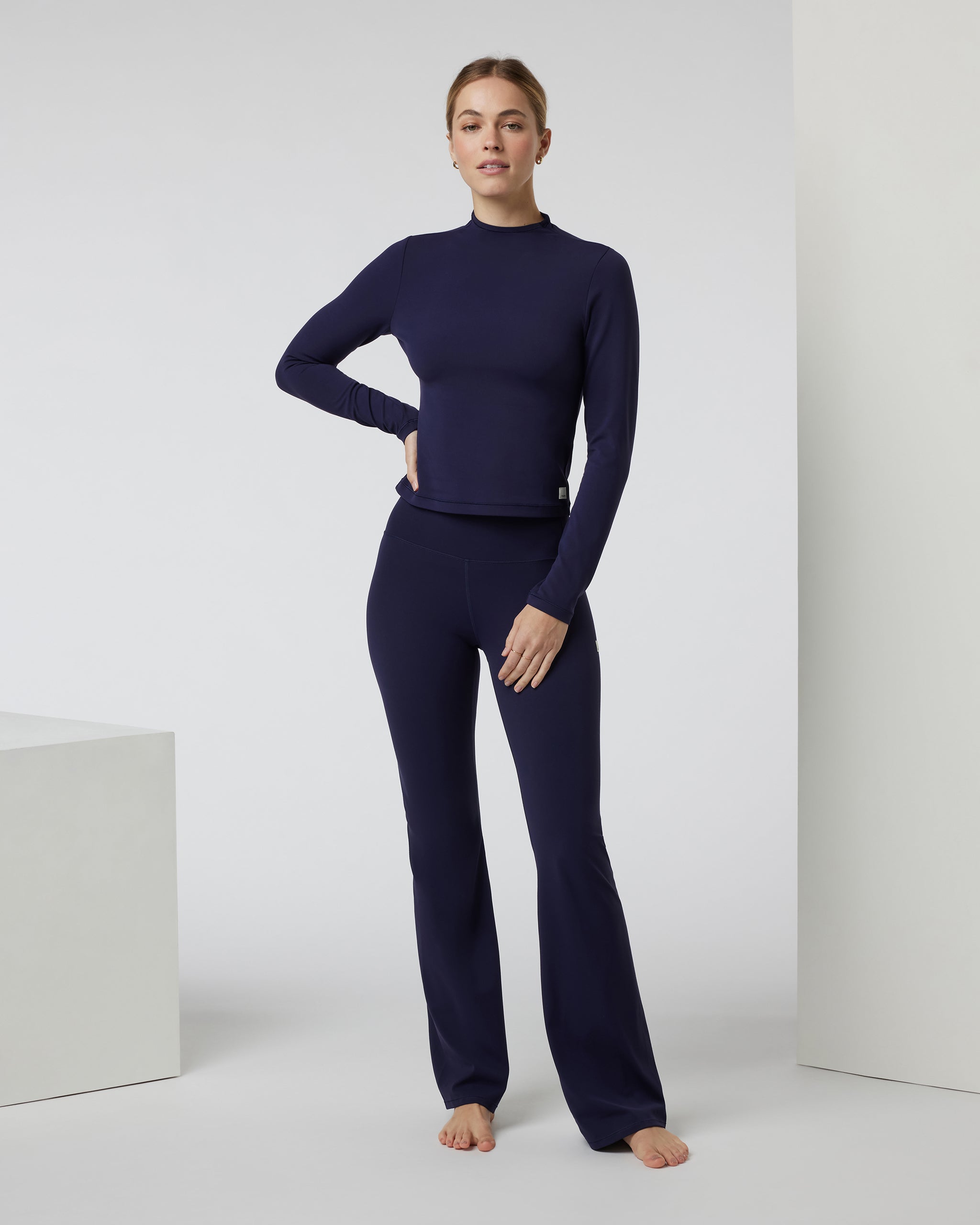 Vuori AllTheFeels™ Long Sleeve Mock | Jet - Image 2