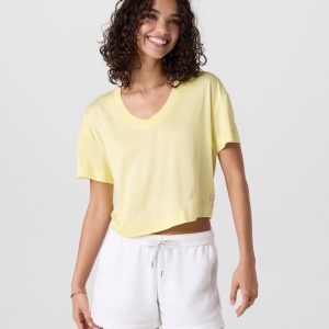 Short Sleeve Energy V-Neck Tee | Sunlight Heather