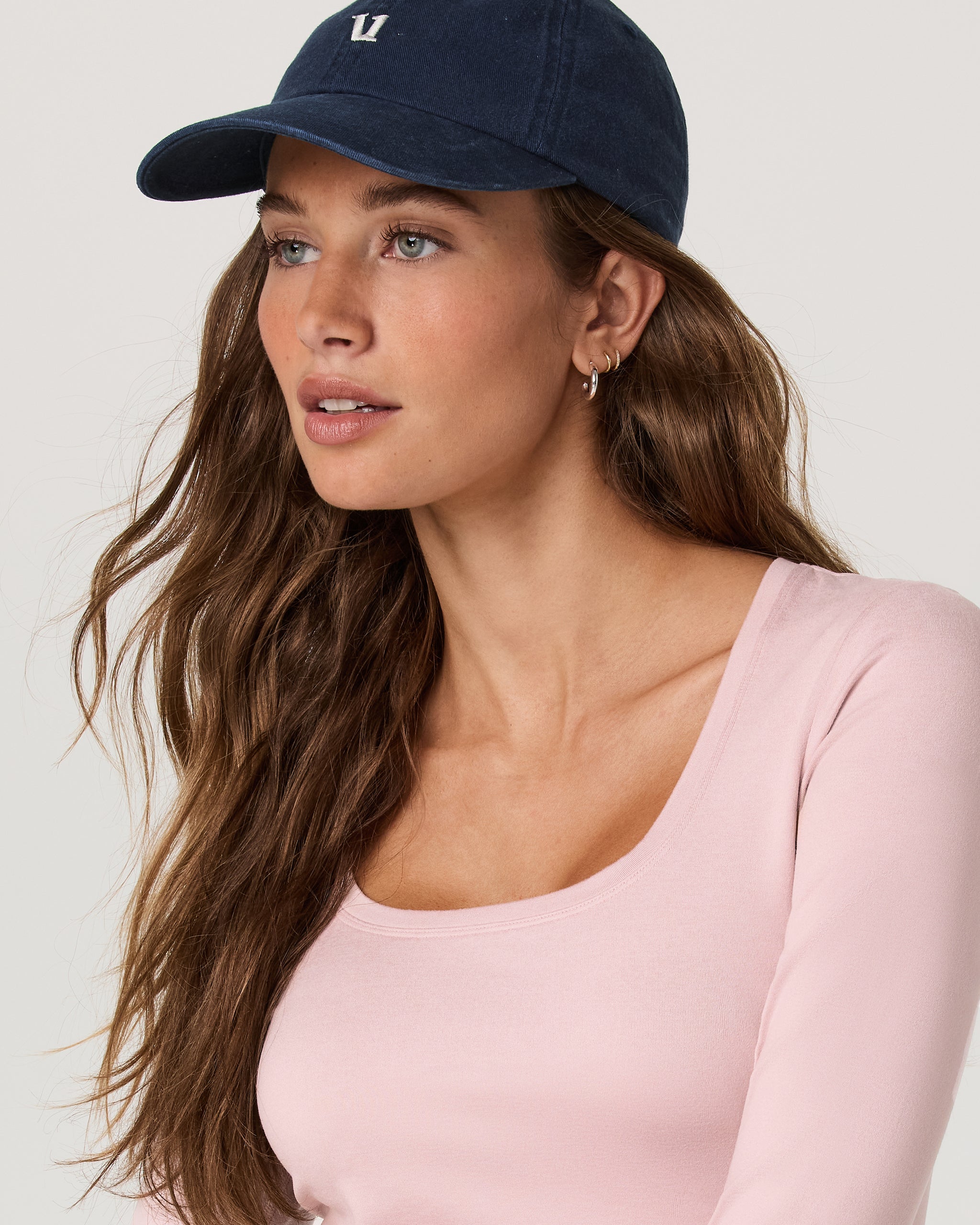 Long Sleeve Halo Essential Scoop | Vintage Rose Heather - Image 2
