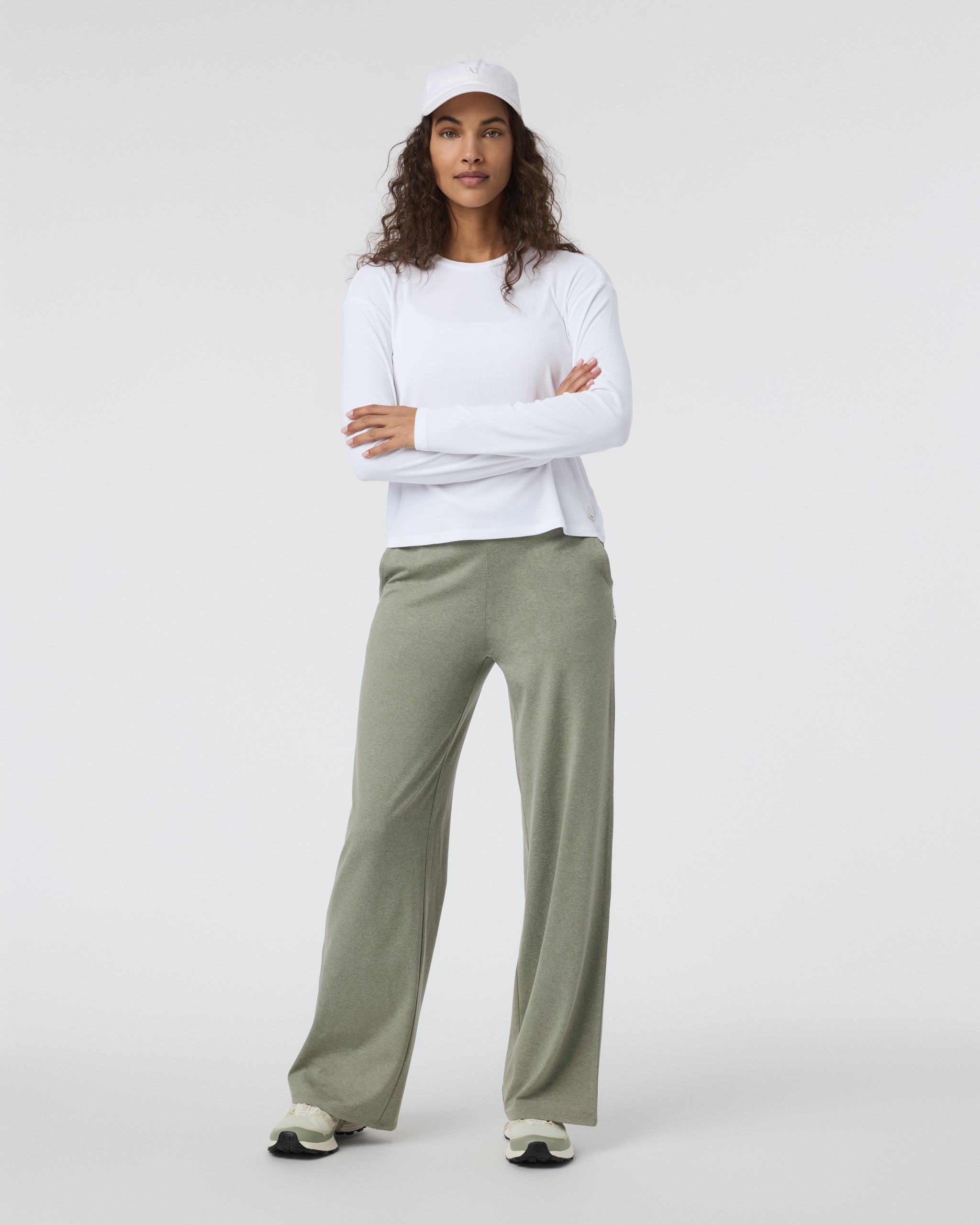 Long Sleeve Cove Relaxed Tee | White - Image 2