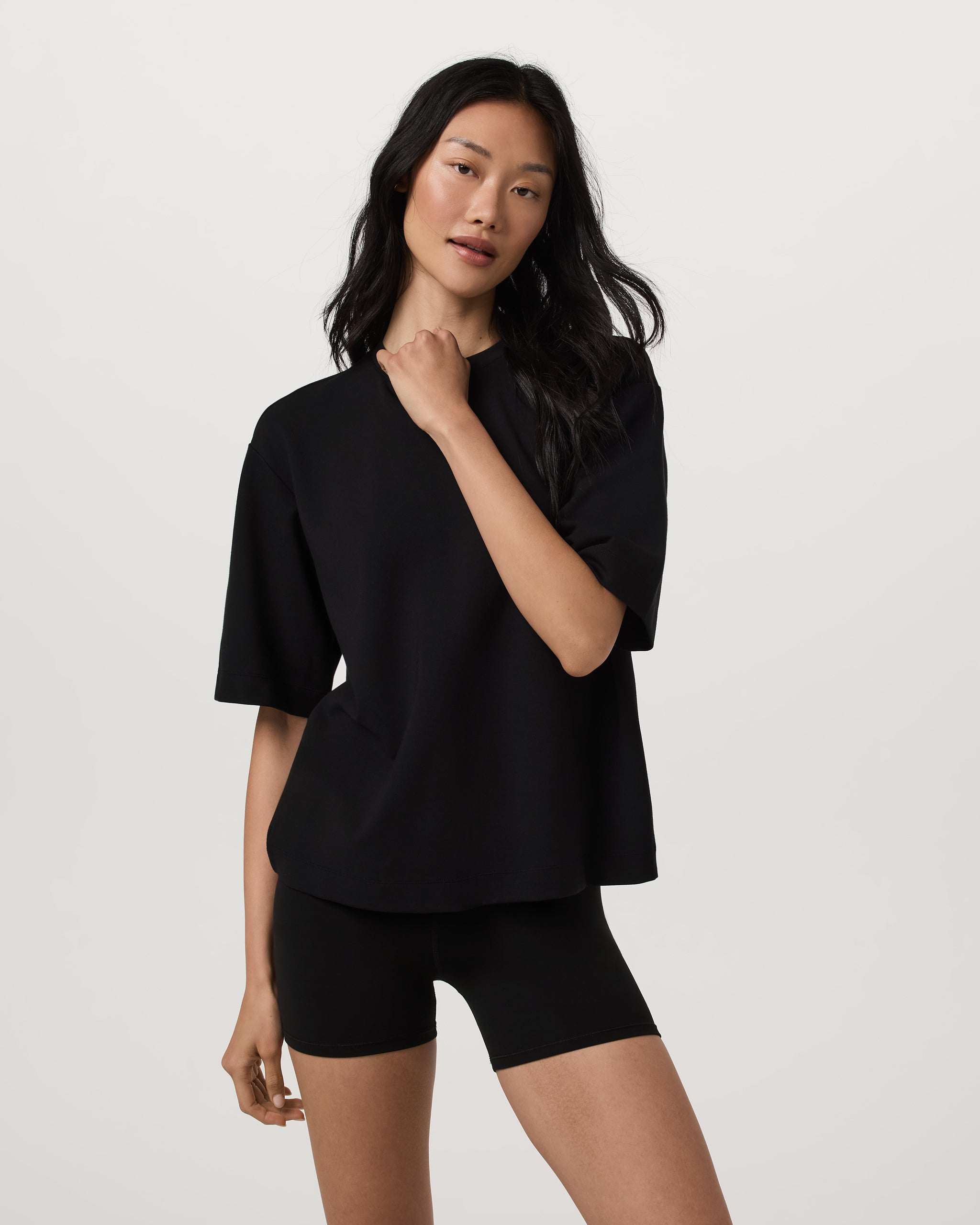 Short Sleeve Maven Oversized Tee | Black - Image 3
