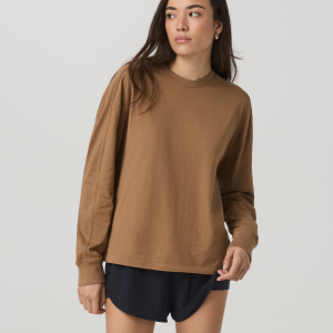 Long Sleeve Heavyweight Cotton Tee | Acorn