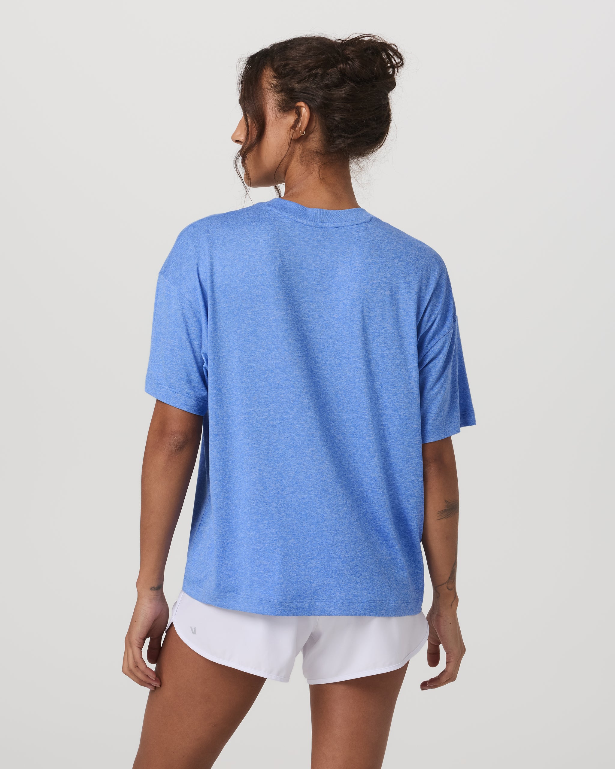 Energy Tee Long | Riviera Blue Heather - Image 3