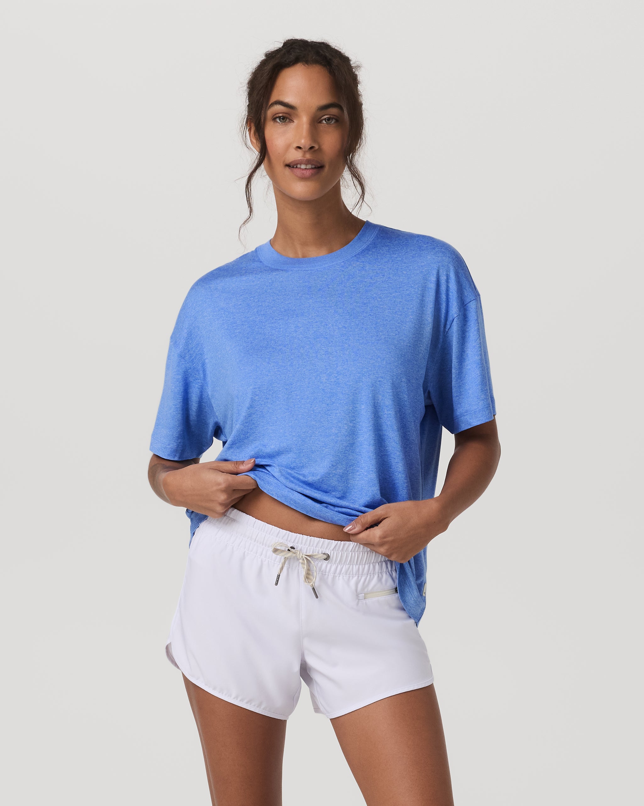 Energy Tee Long | Riviera Blue Heather - Image 5