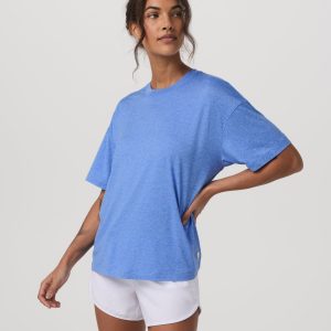 Energy Tee Long | Riviera Blue Heather